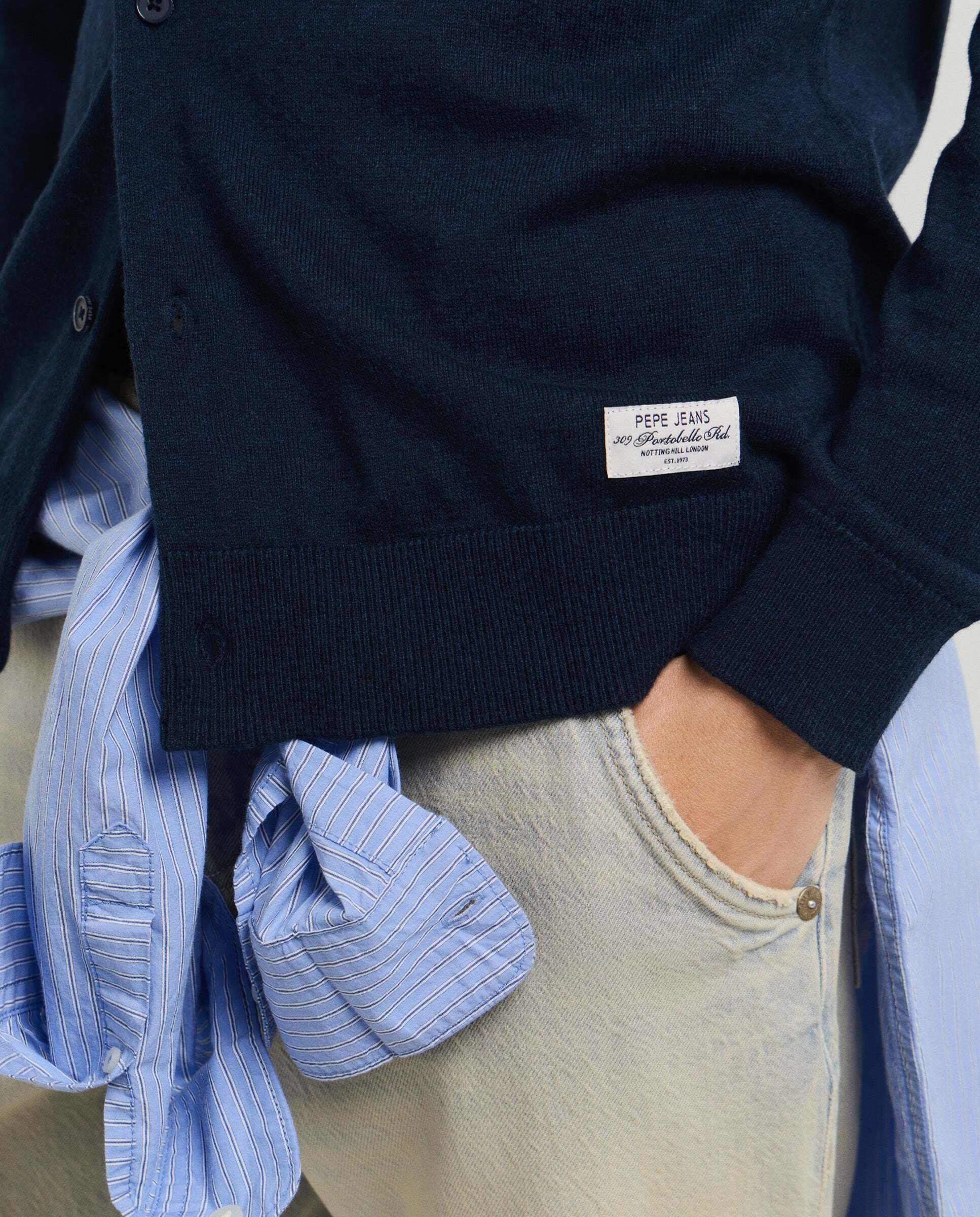 Cárdigan de hombre de punto fit regular - Pepe Jeans - Azul Azul-4