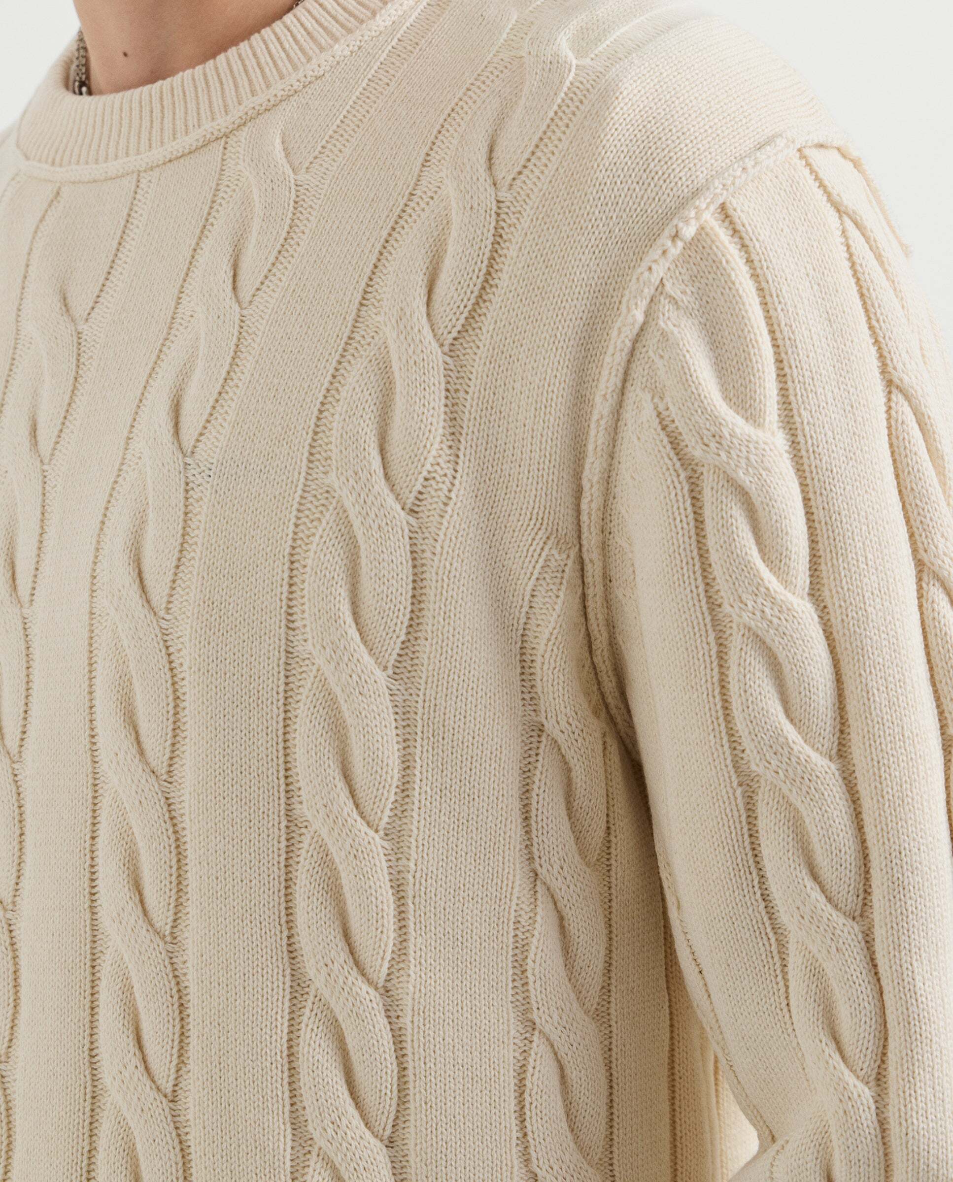 Jersey de hombre trenzado fit regular - Pepe Jeans - Blanco Blanco-5