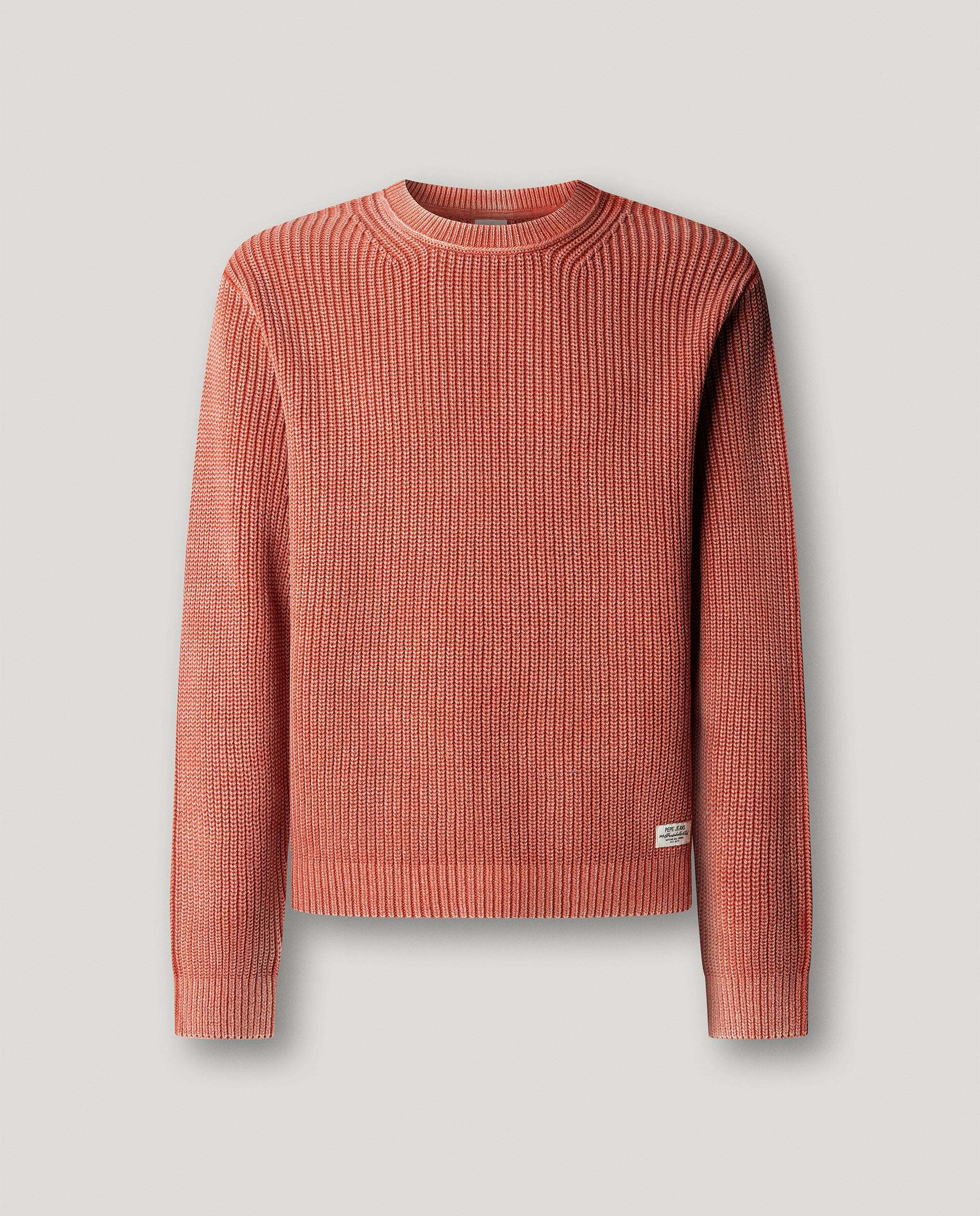 Jersey de hombre punto cuello redondo fit regular - Pepe Jeans - Naranja fuerte Naranja fuerte-6