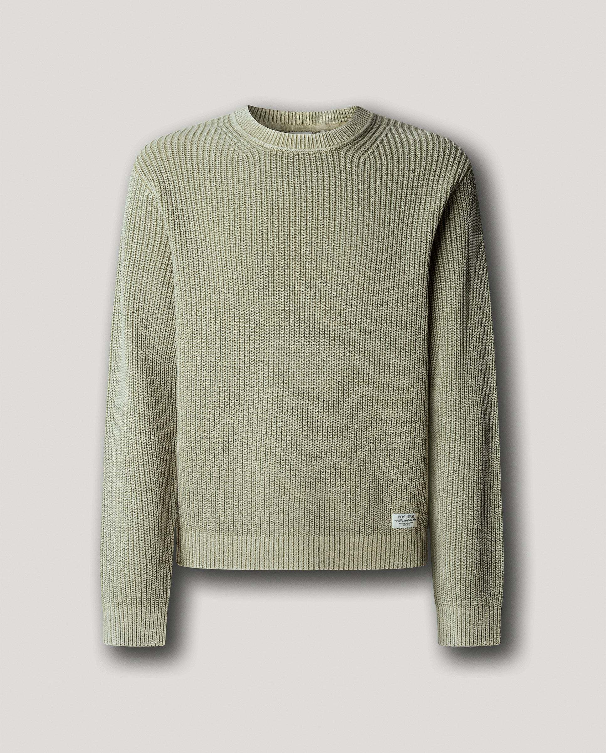 Jersey de hombre punto cuello redondo fit regular - Pepe Jeans - Verde militar Verde militar-6