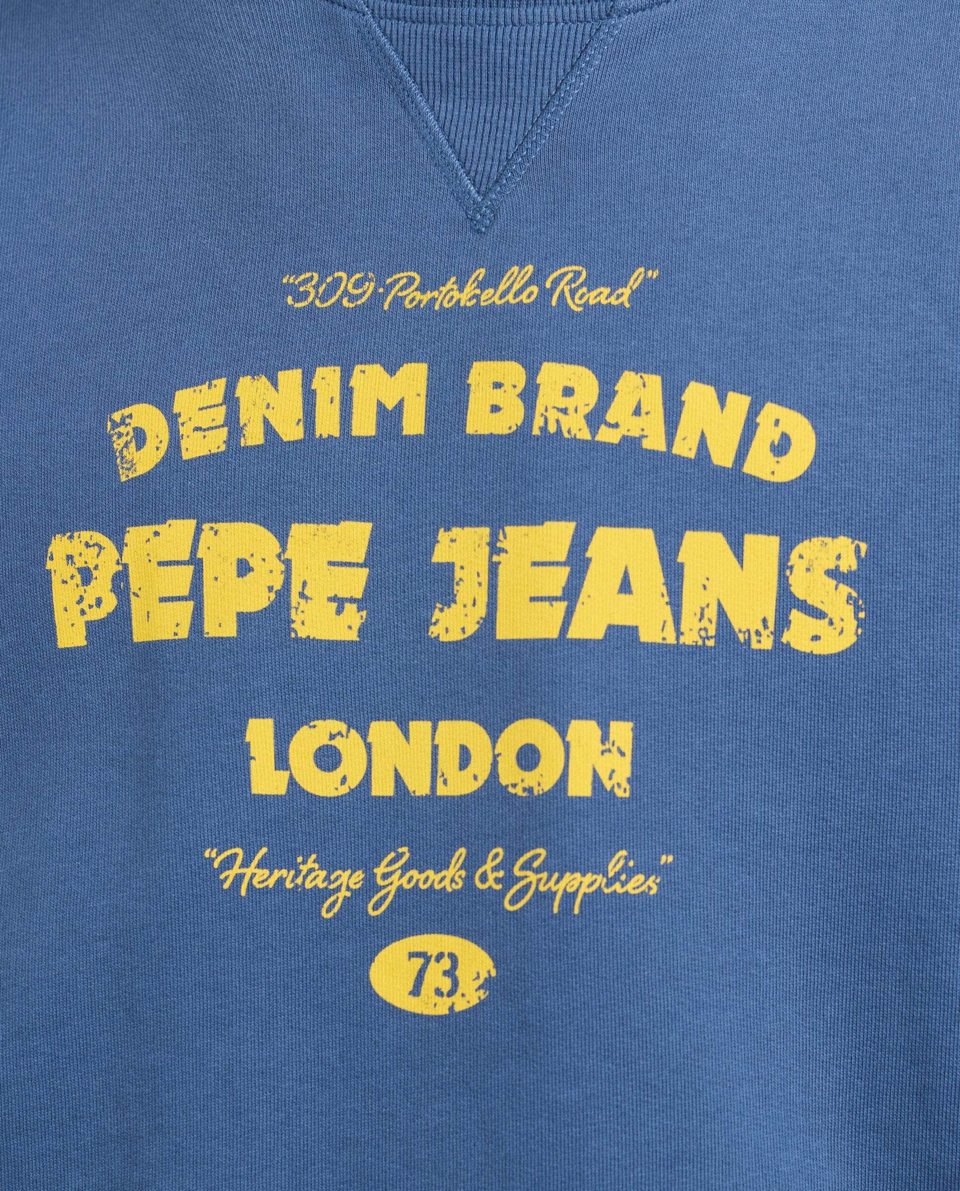 Sudadera de hombre cuello redondo fit casual - Pepe Jeans - Azul marino Azul marino-5