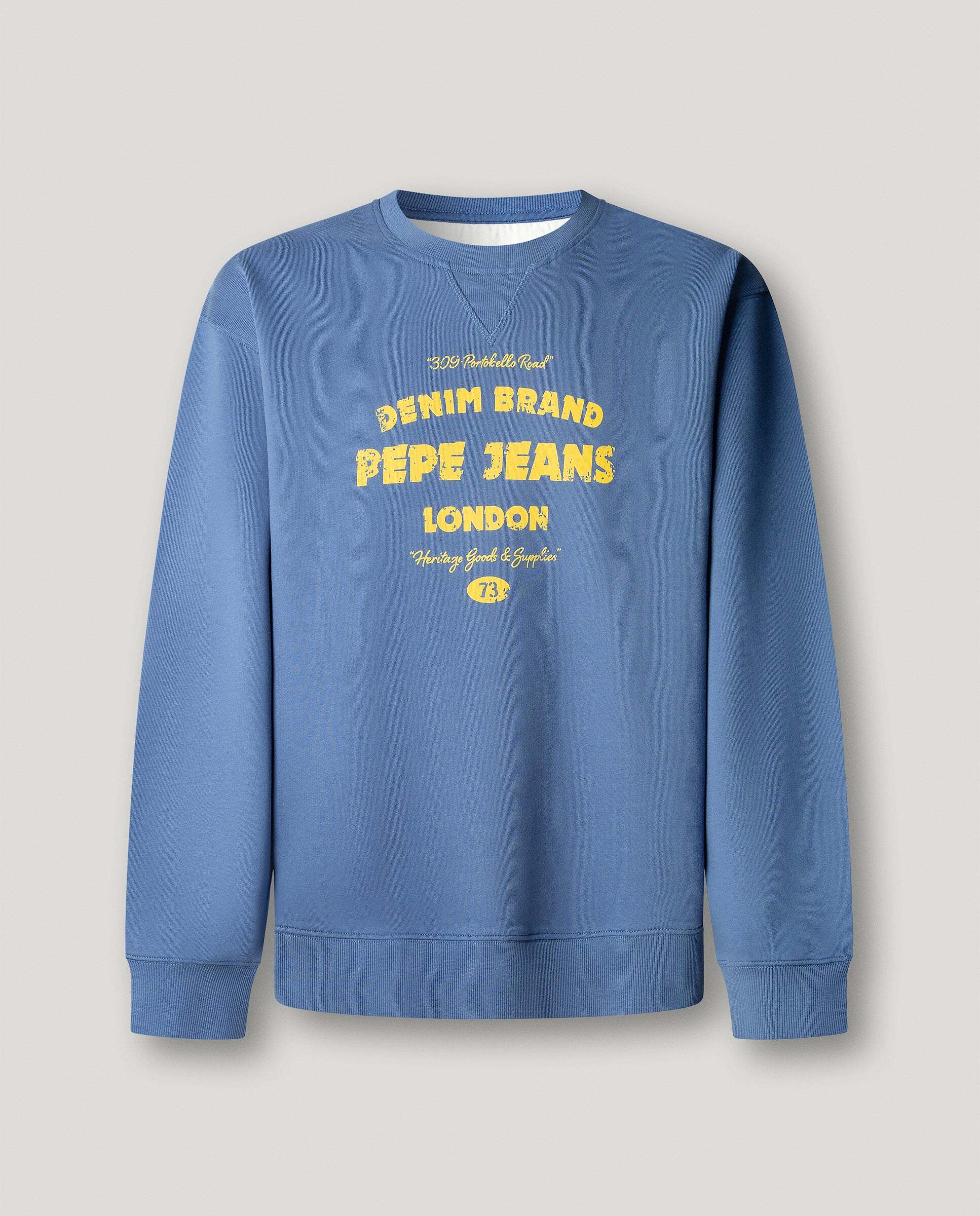 Sudadera de hombre cuello redondo fit casual - Pepe Jeans - Azul marino Azul marino-6