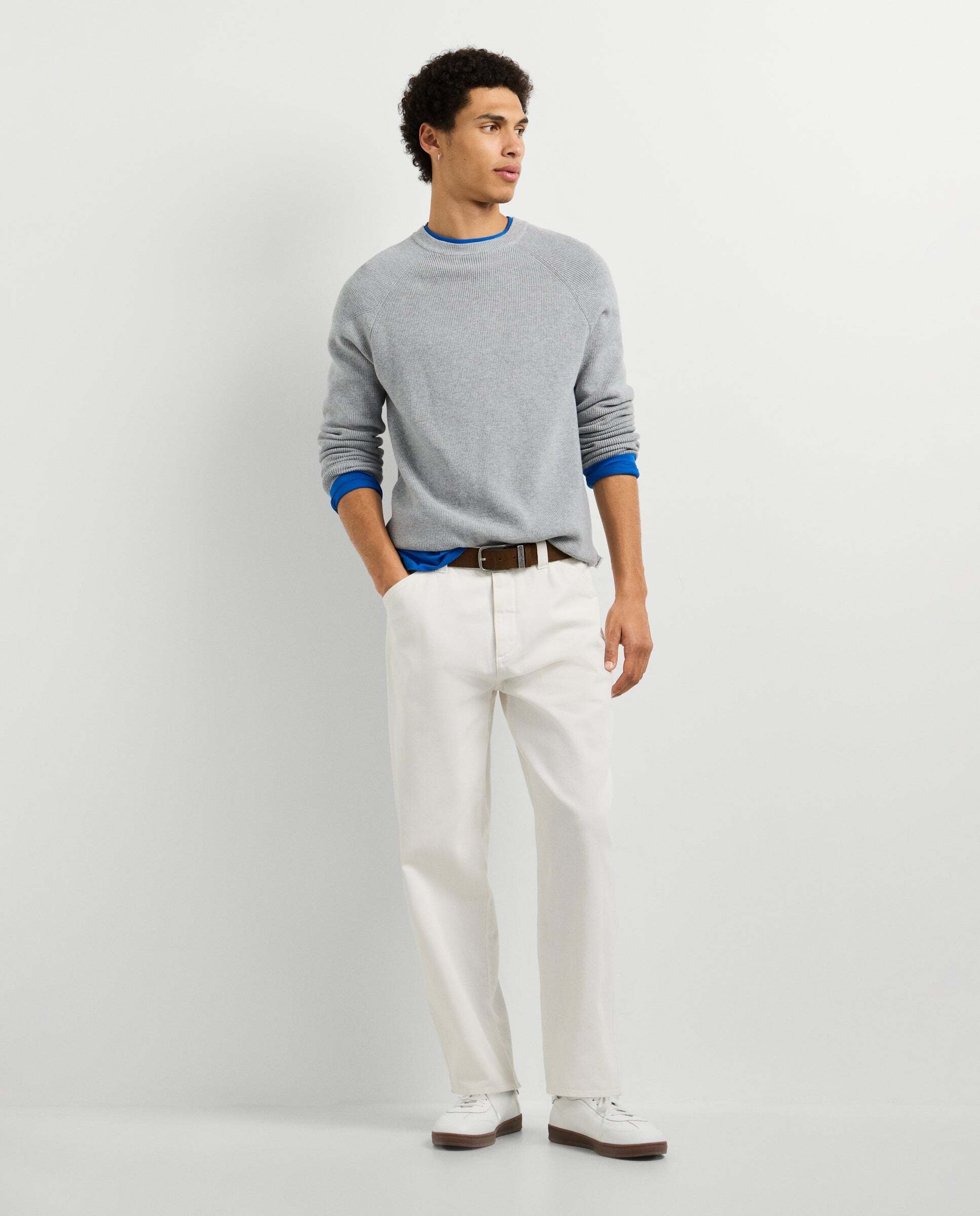 Jersey de hombre cuello redondo con lana - Pepe Jeans - Gris Gris-2