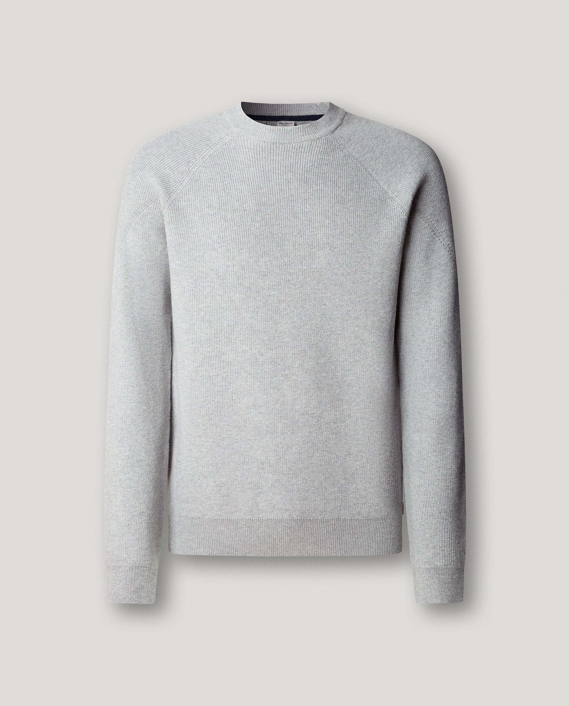 Jersey de hombre cuello redondo con lana - Pepe Jeans - Gris Gris-6