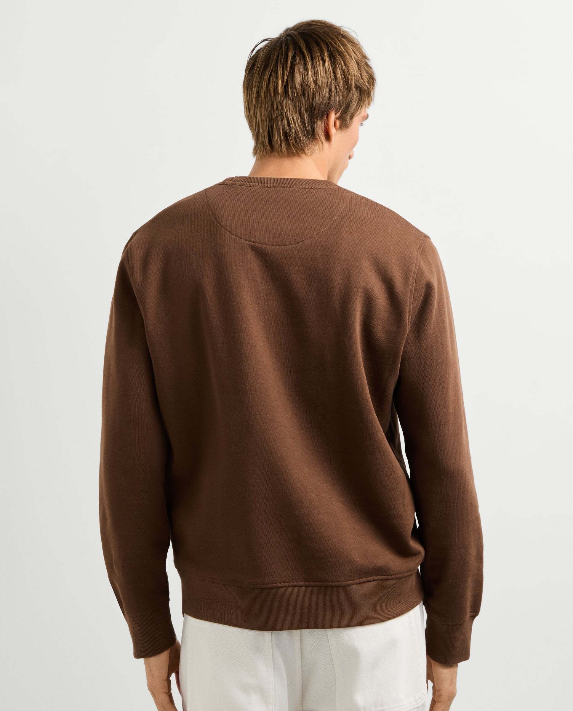 Sudadera de hombre cuello redondo fit regular - Pepe Jeans - Marrón Marrón-3