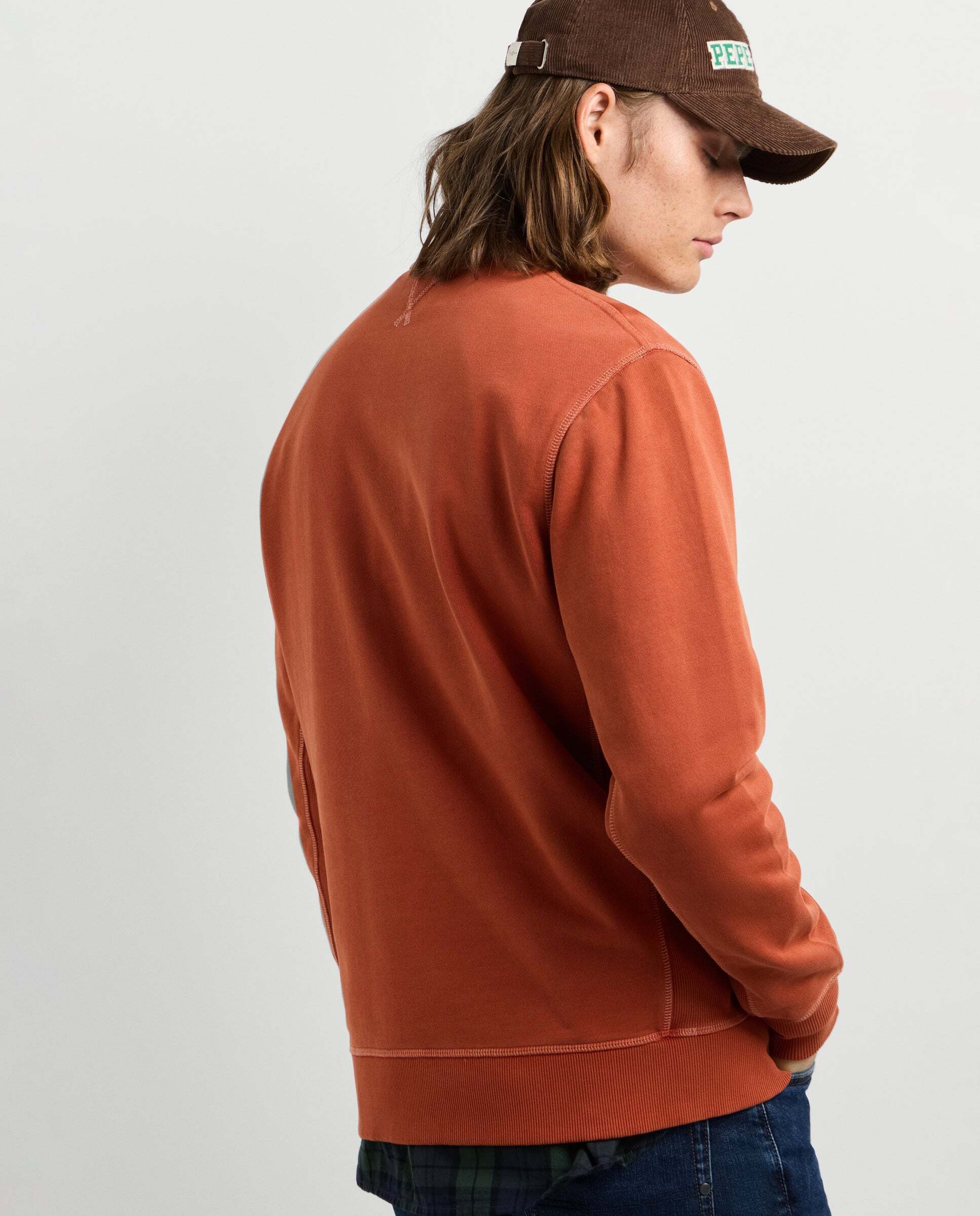 Sudadera de hombre cuello redondo fit regular - Pepe Jeans - Naranja fuerte Naranja fuerte-3