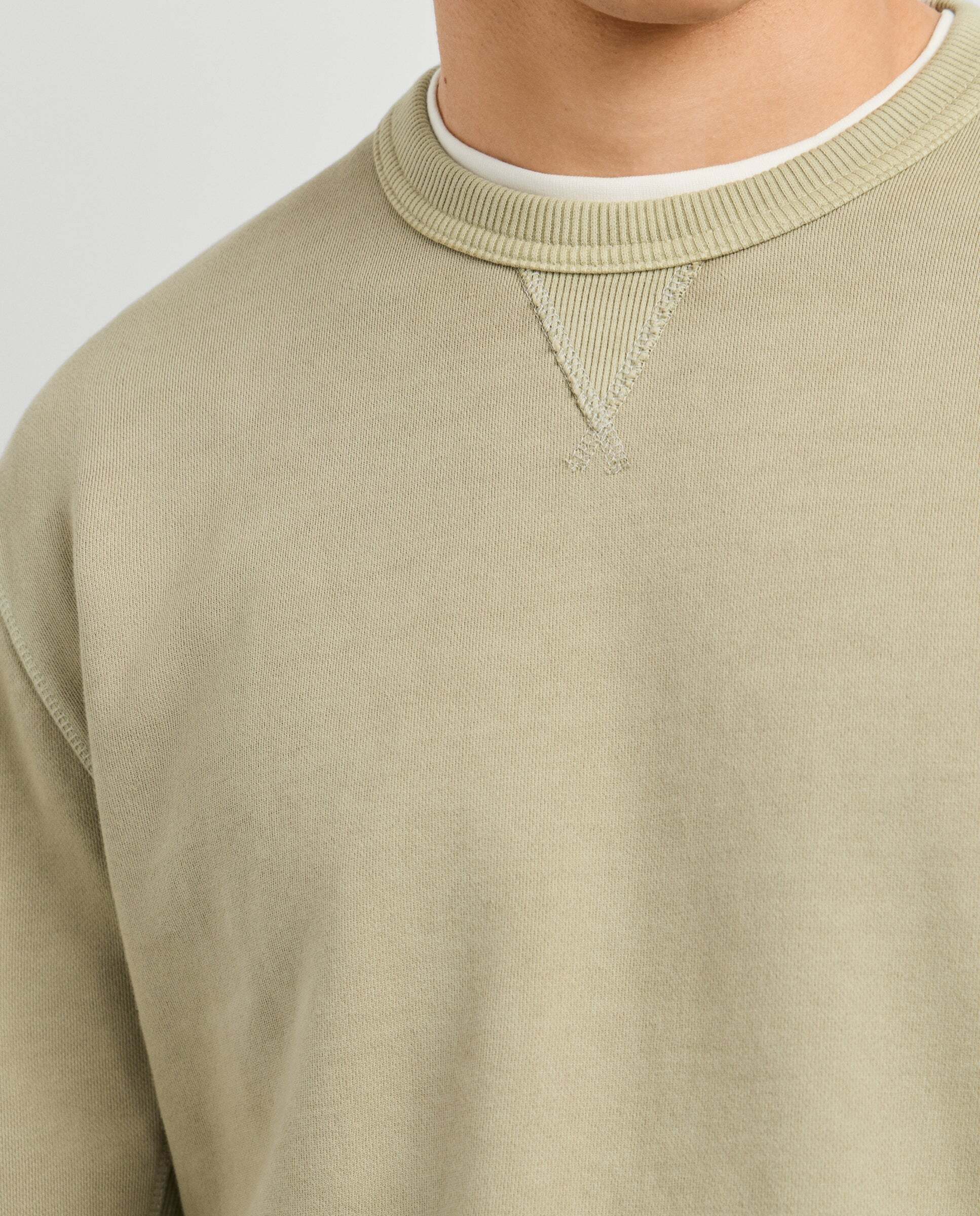 Sudadera de hombre cuello redondo fit regular - Pepe Jeans - Verde militar Verde militar-4
