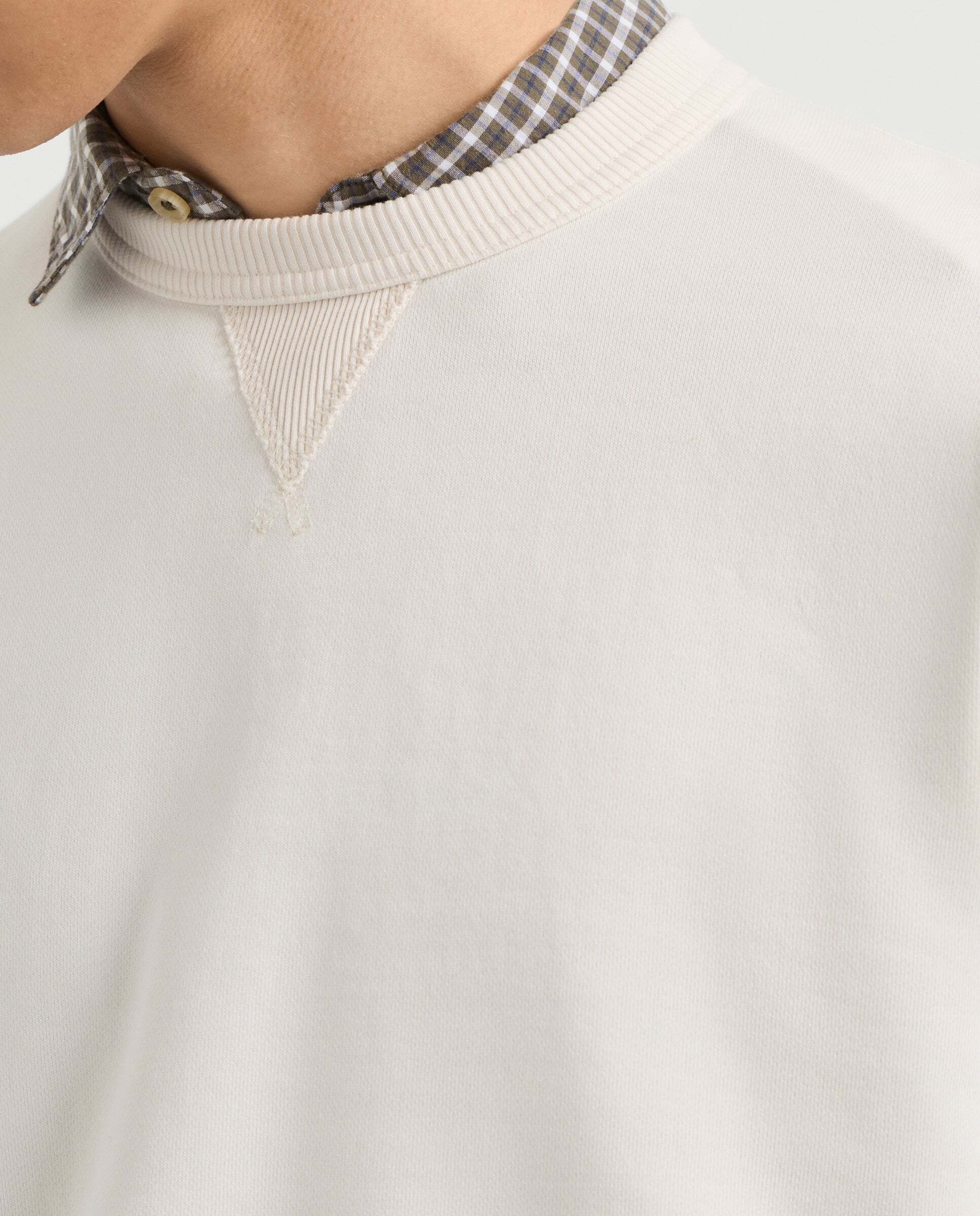 Sudadera de hombre cuello redondo fit regular - Pepe Jeans - Marfil Marfil-3