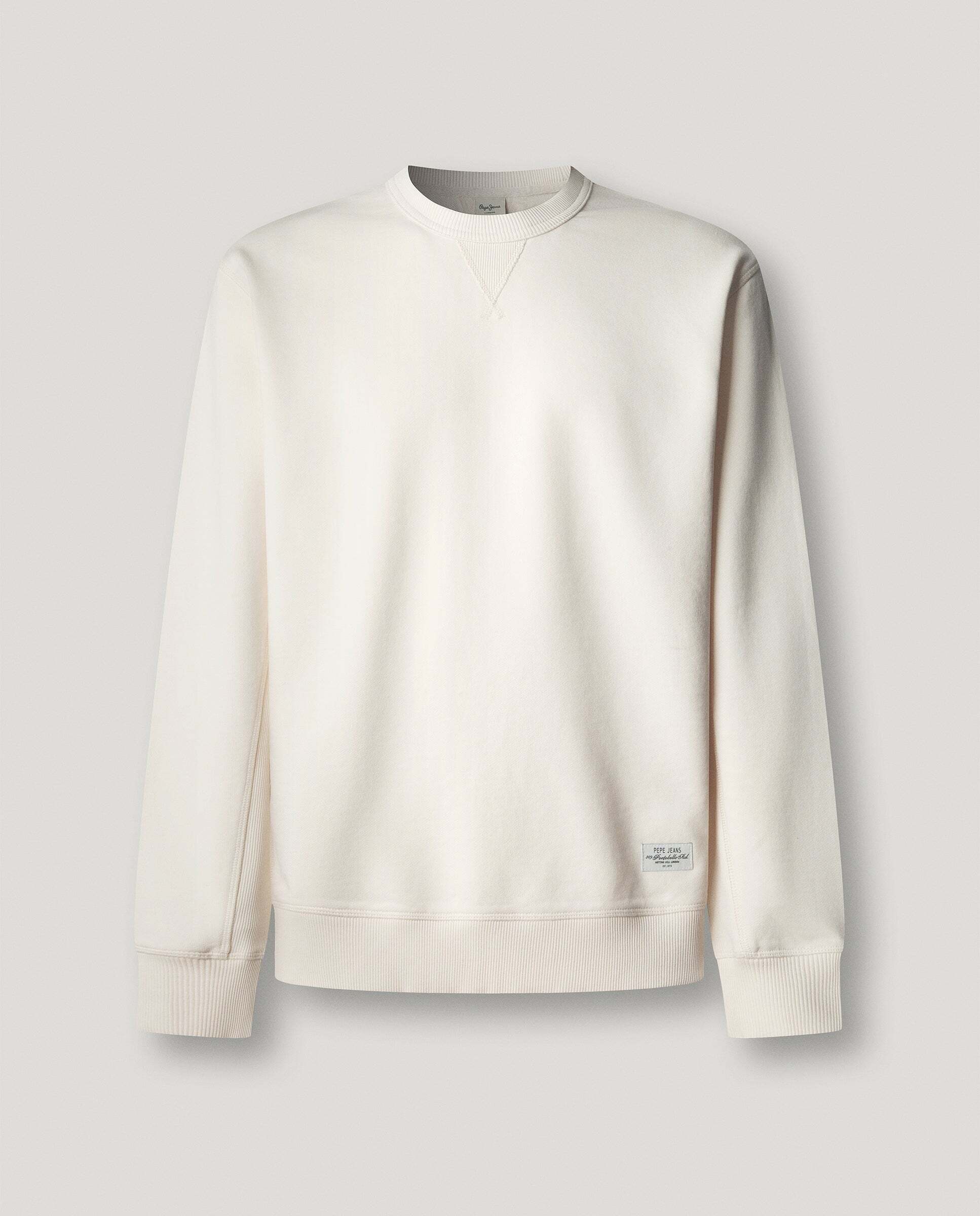 Sudadera de hombre cuello redondo fit regular - Pepe Jeans - Marfil Marfil-5