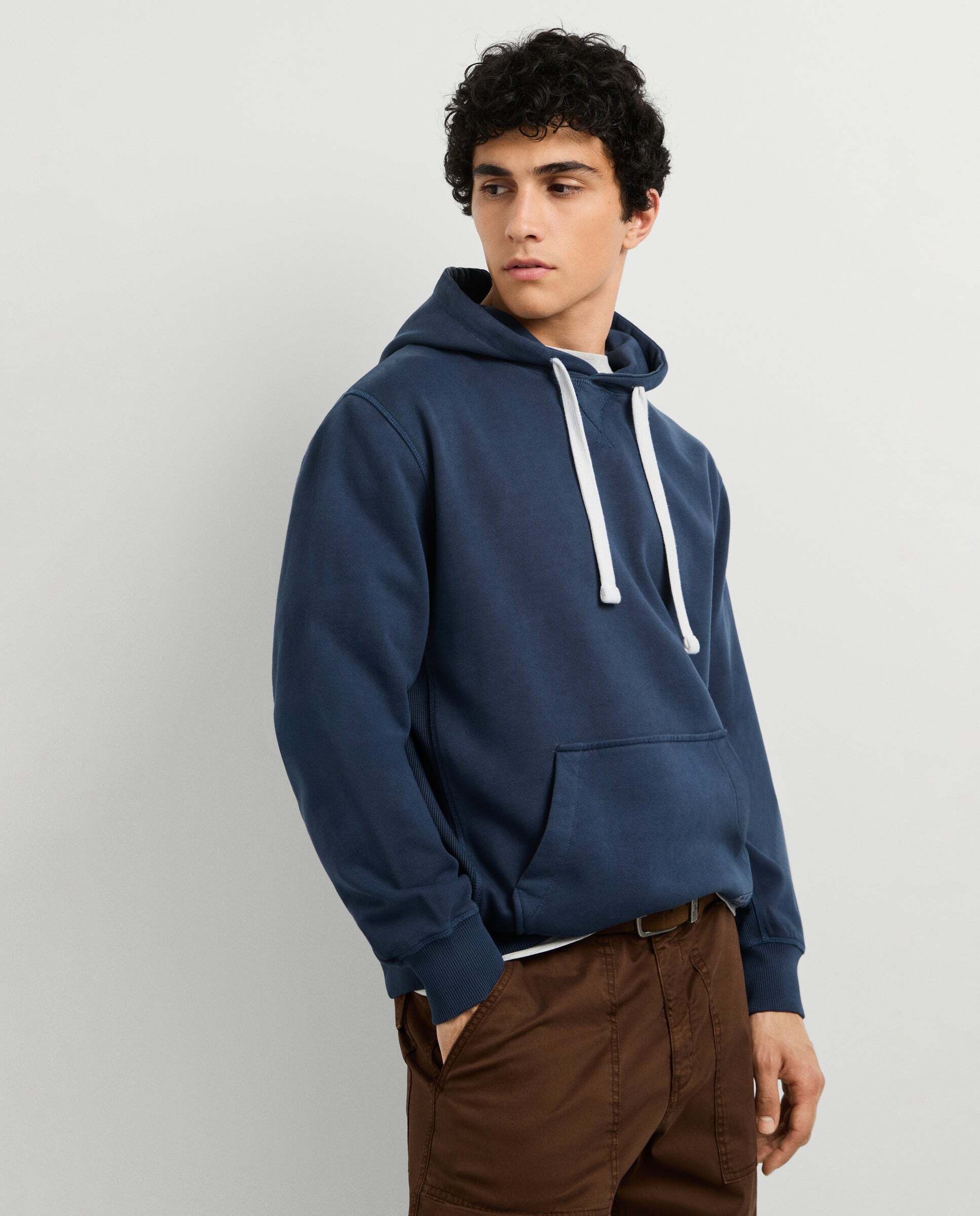 Imagen 0 de Sudadera de hombre capucha fit regular Azul