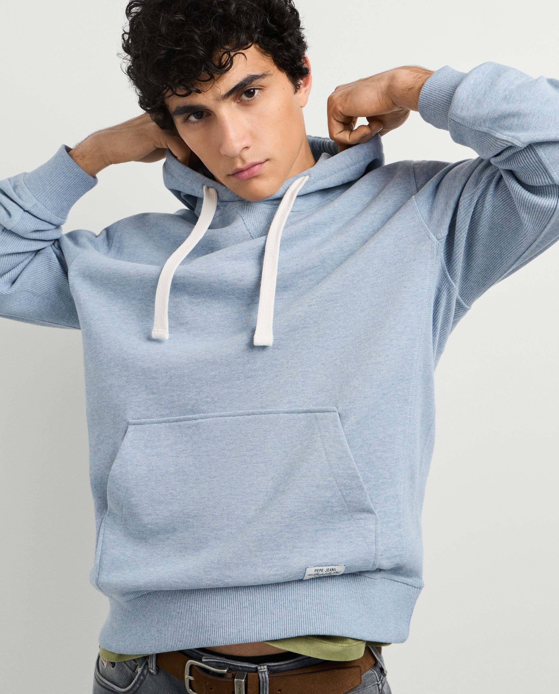 Imagen 0 de Sudadera de hombre capucha fit regular Azul