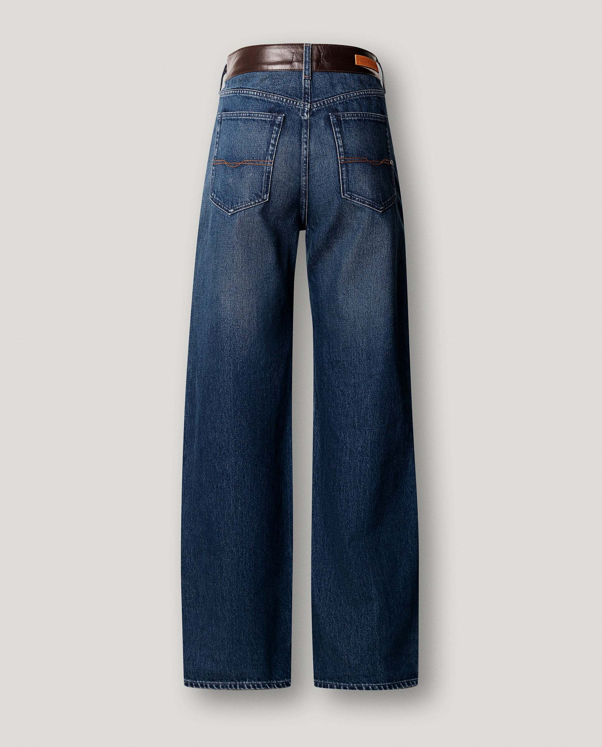 W11 eden hw straight contrast - Pepe Jeans - vaquero de mujer fit recto tiro alto - Azul Azul-5