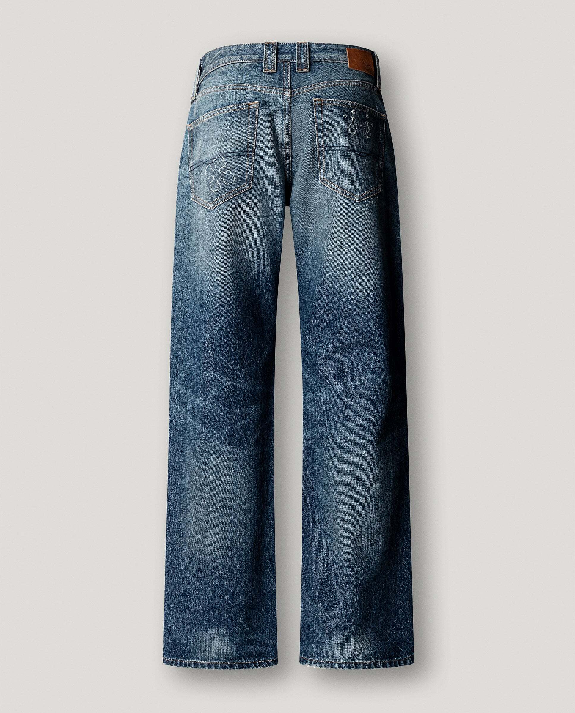 Vaquero de mujer fit loose tiro bajo - Pepe Jeans - Azul Azul-5