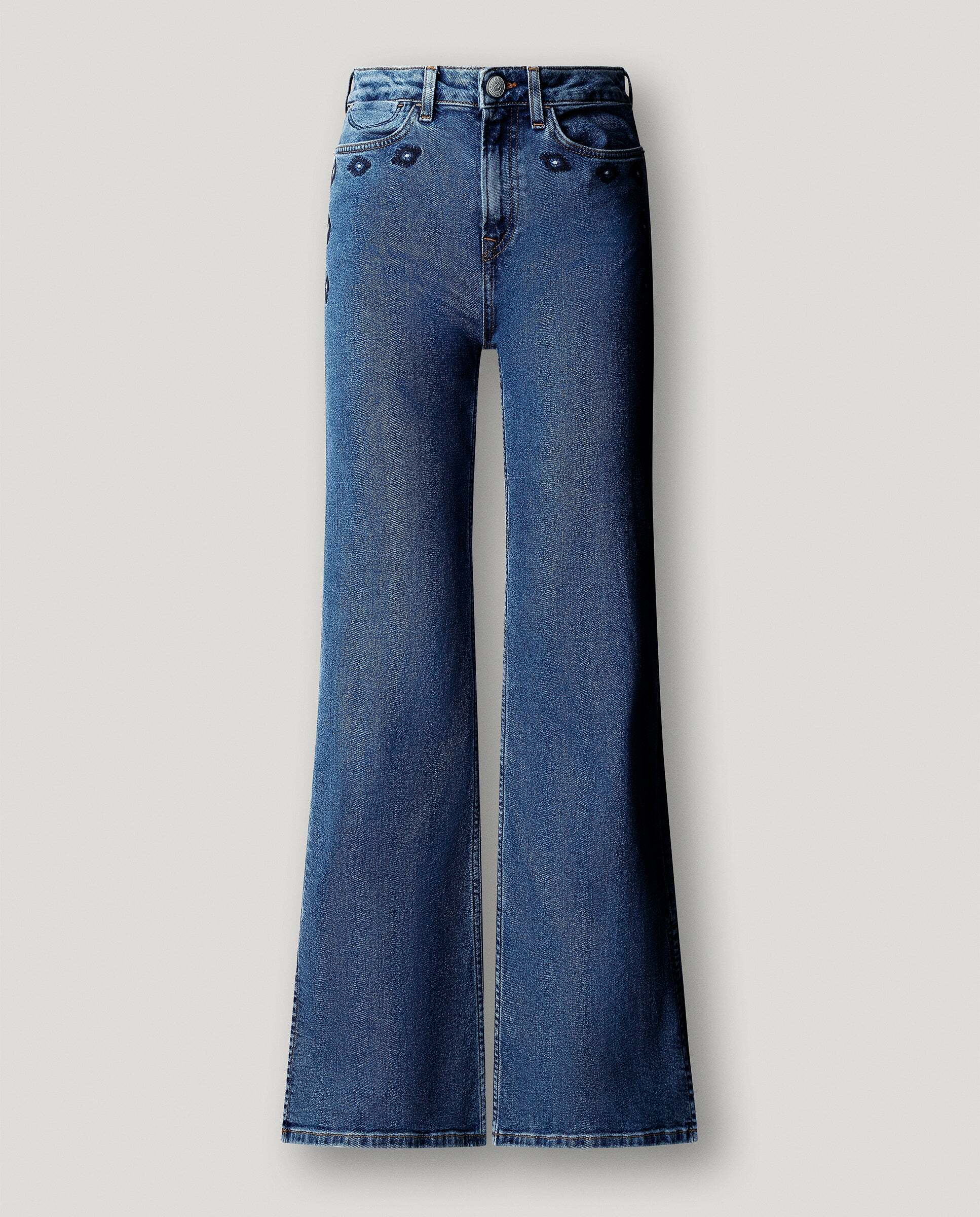 Vaquero de mujer fit flare tiro alto - Pepe Jeans - Azul Azul-5
