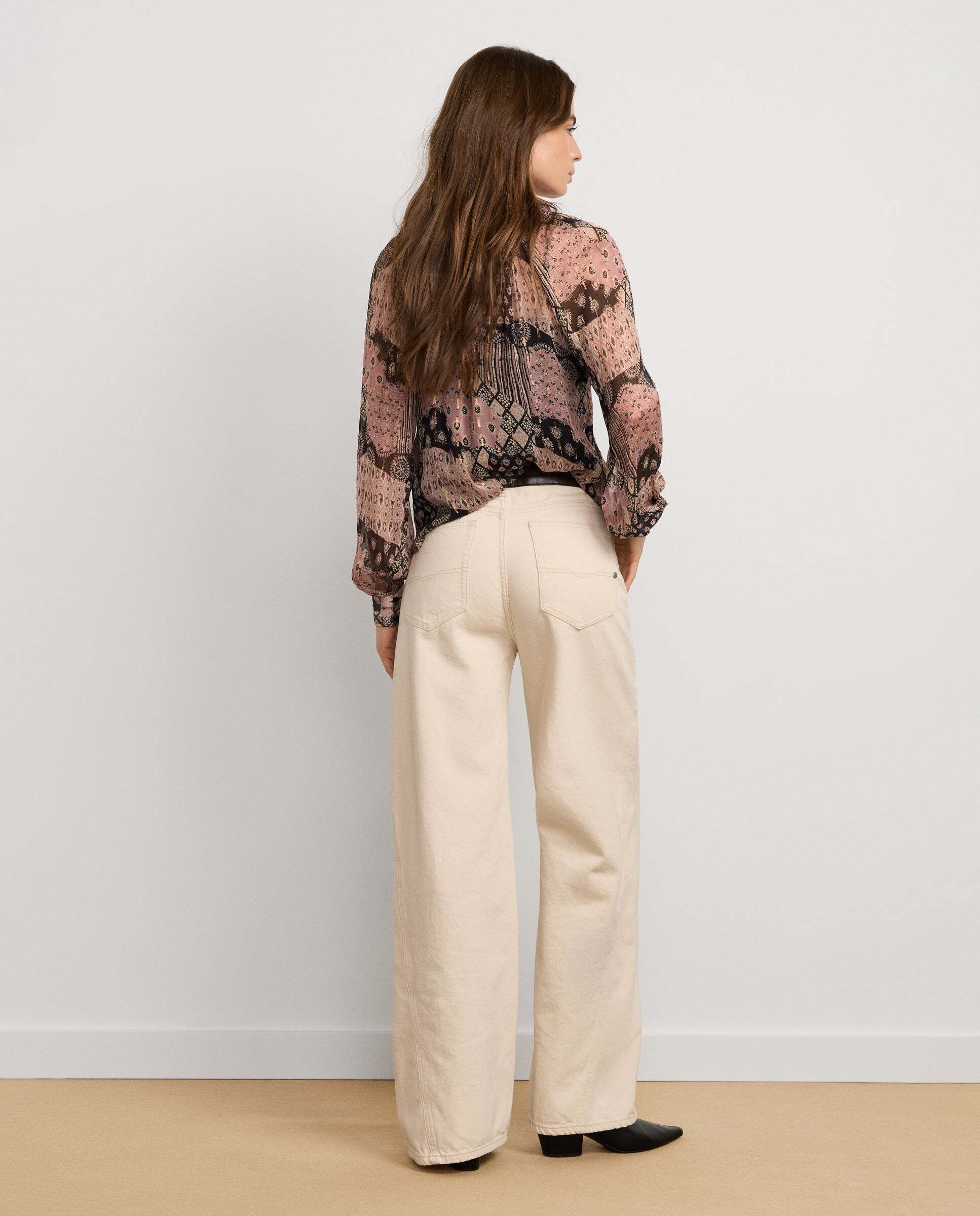 Vaquero de mujer fit flare tiro alto - Pepe Jeans - Azul marino Azul marino-3