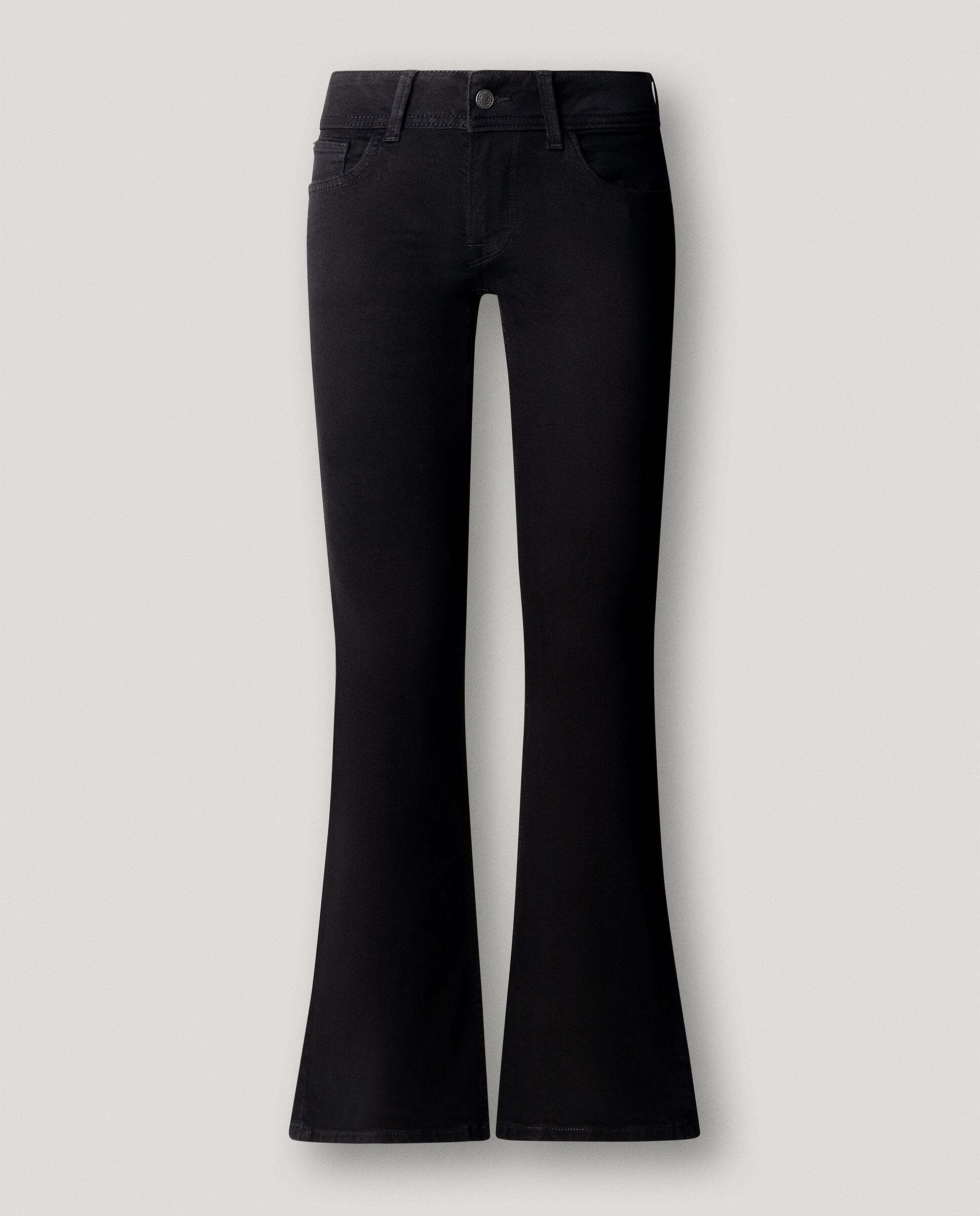 Vaquero de mujer fit flare tiro bajo - Pepe Jeans - Negro Negro-6