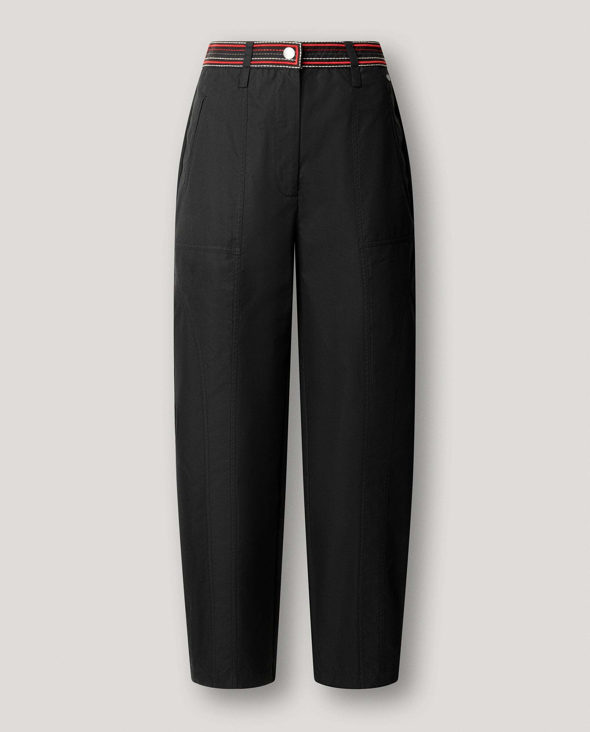 Pantalón de mujer ancho con detalles bordados - Pepe Jeans - Negro Negro-5