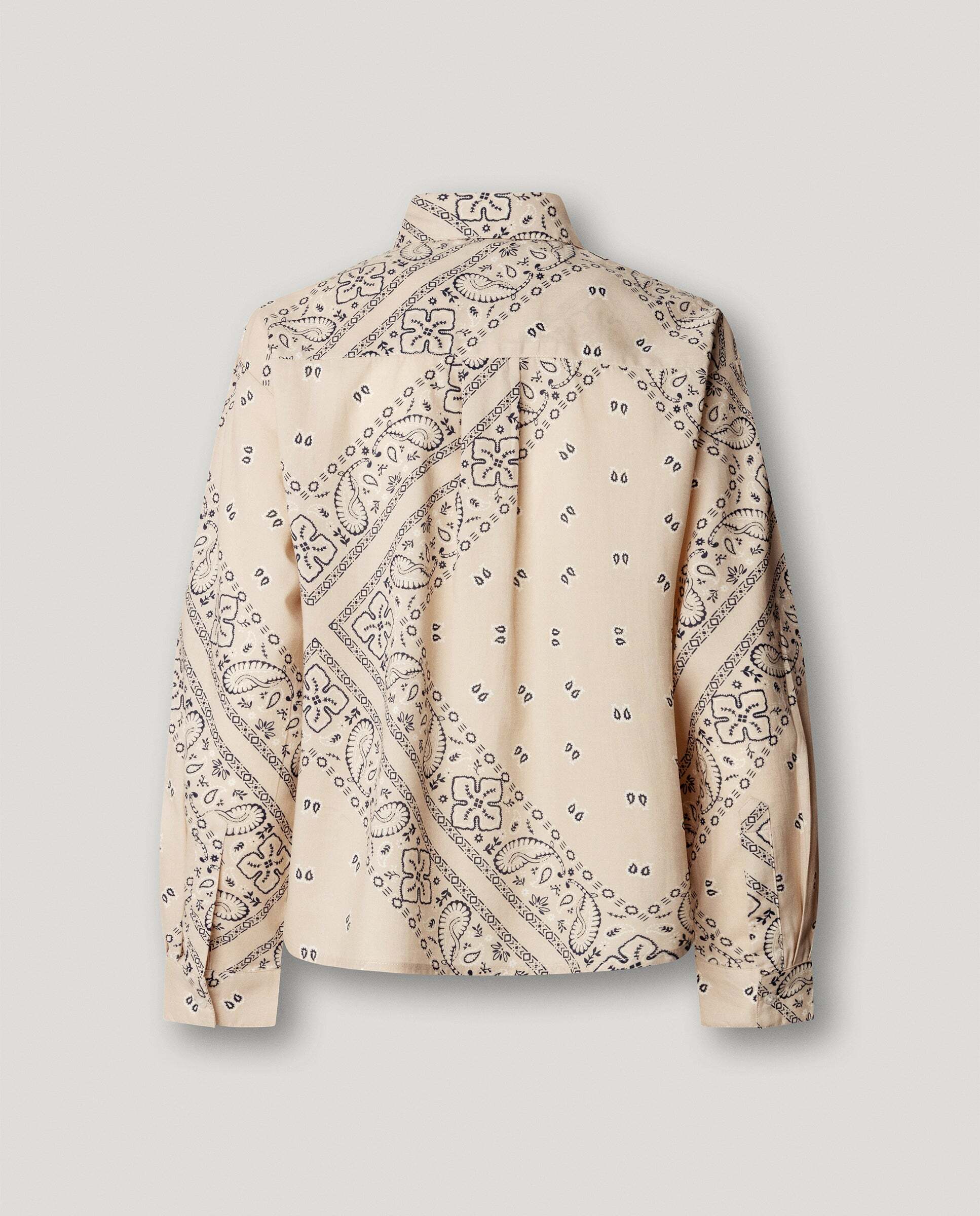Blusa de mujer estampado bandana - Pepe Jeans - Natural Natural-4