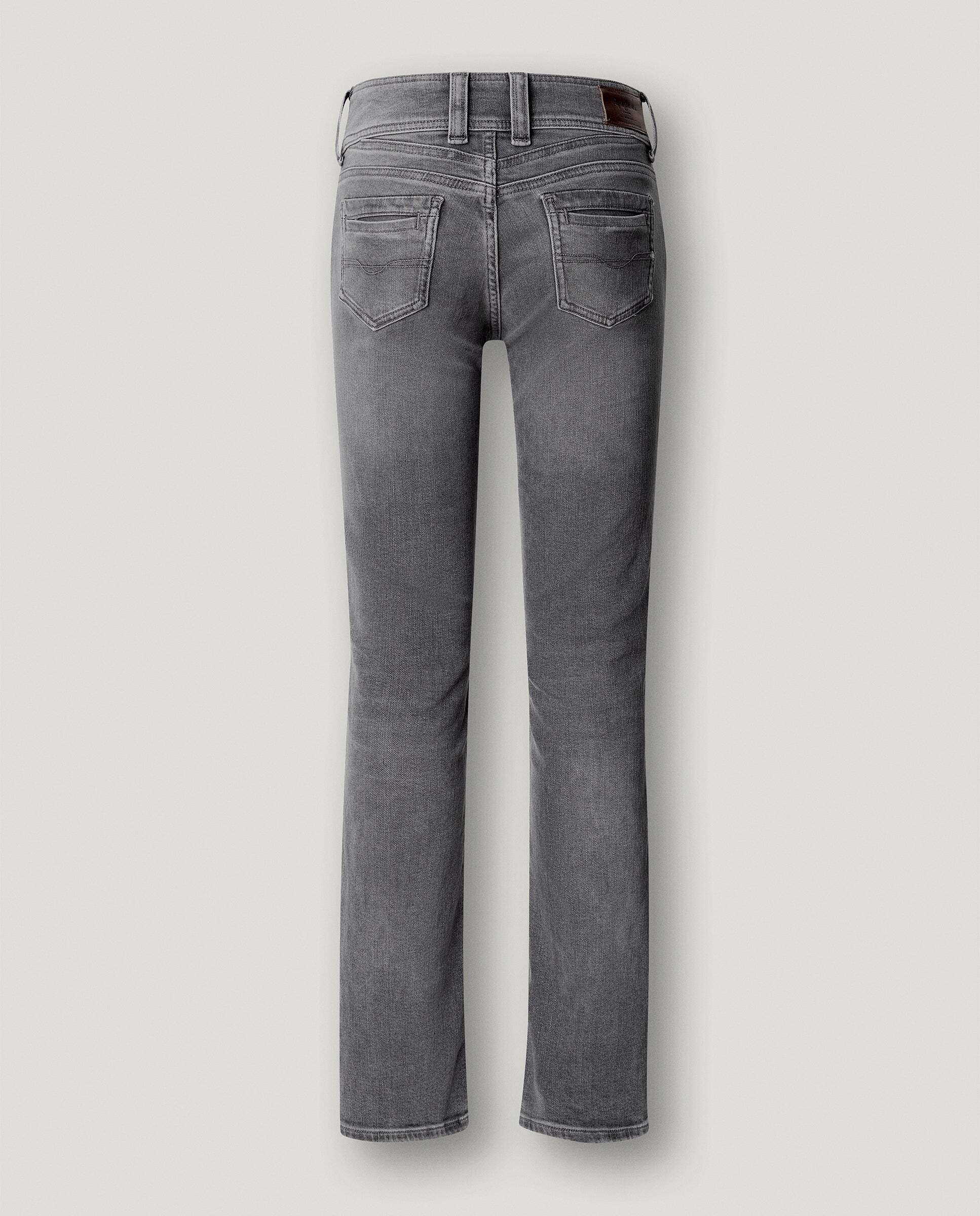 Vaquero de mujer fit slim tiro medio - Pepe Jeans - Gris Gris-5