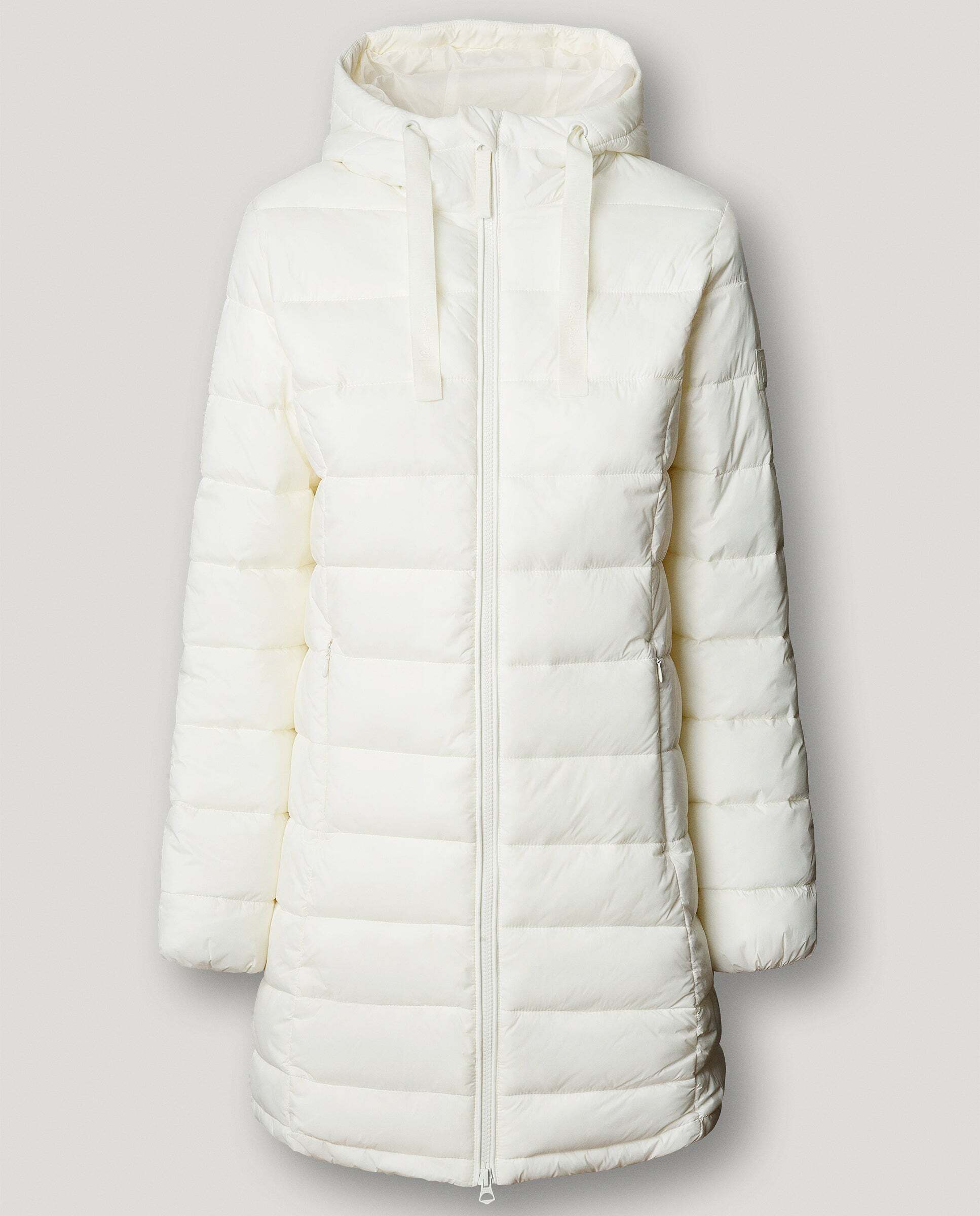 Plumífero de mujer largo con capucha - Pepe Jeans - Blanco Blanco-6