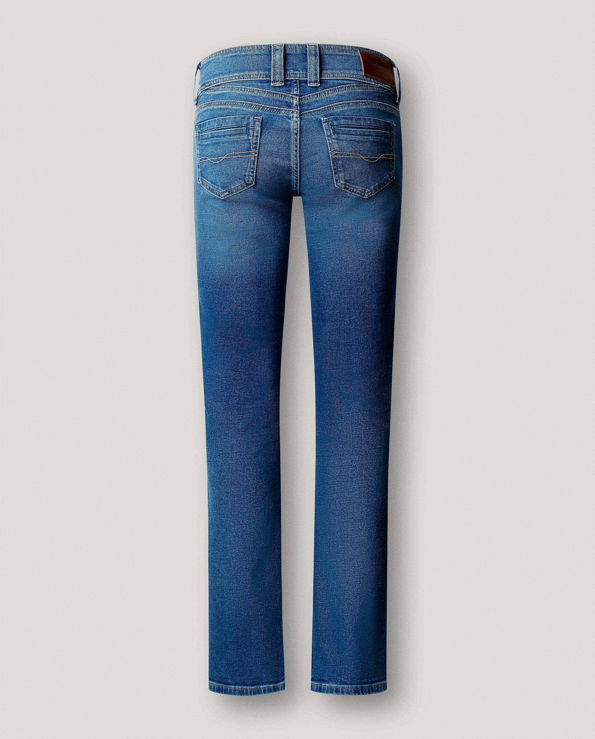 Vaquero de mujer fit slim tiro medio - Pepe Jeans - Azul Azul-5