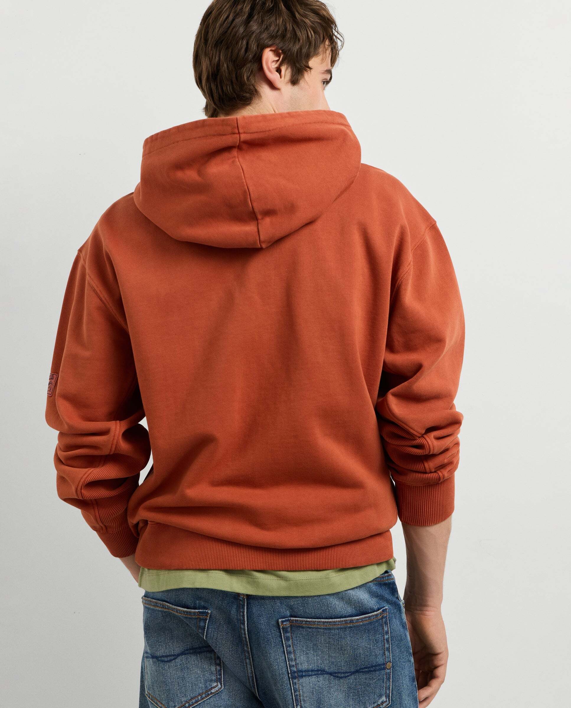 Sudadera de hombre capucha fit casual - Pepe Jeans - Naranja Naranja-3