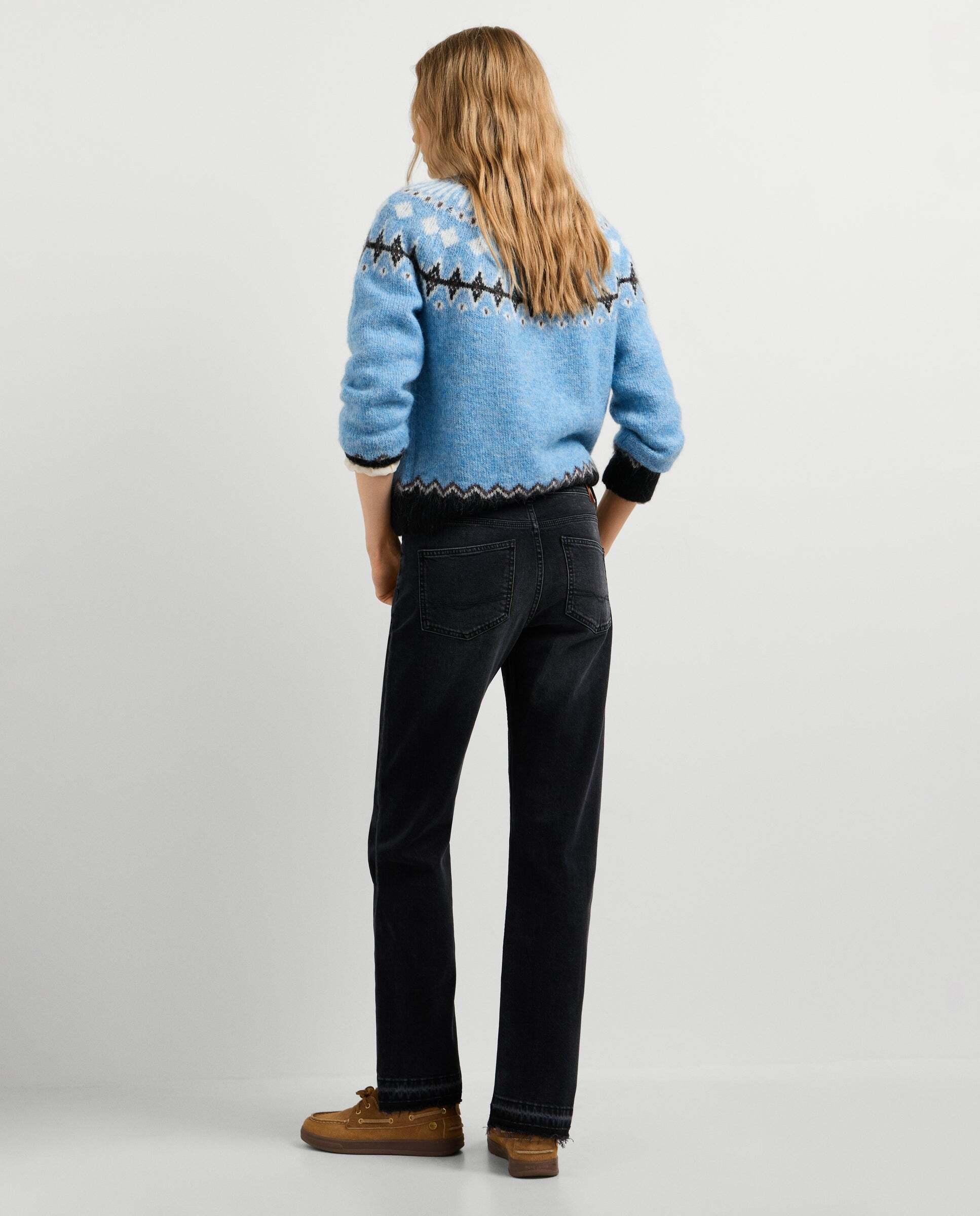Vaquero de mujer fit recto tiro medio - Pepe Jeans - Marrón Marrón-3