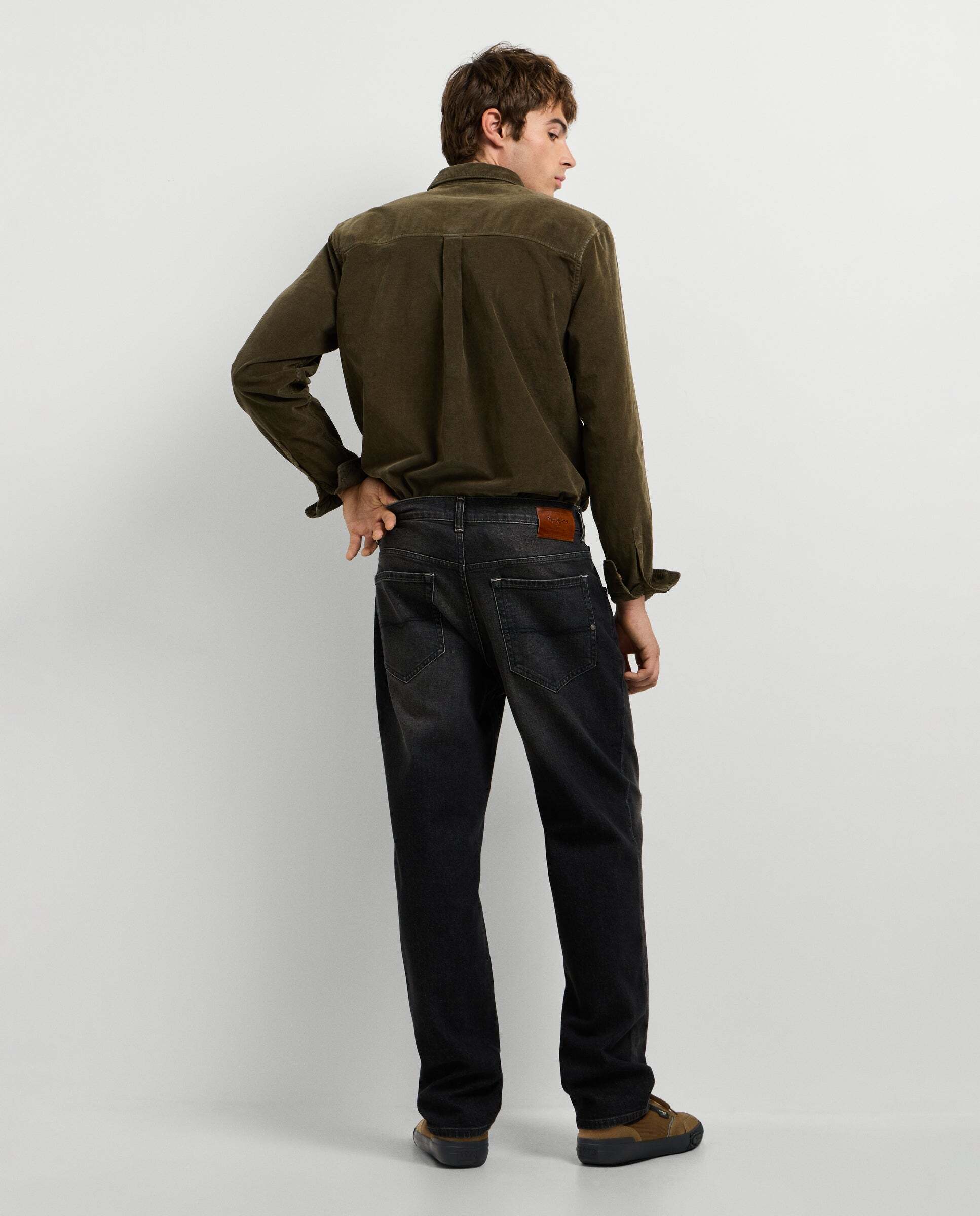 Vaquero de hombre fit recto tiro regular - Pepe Jeans - Negro Negro-3