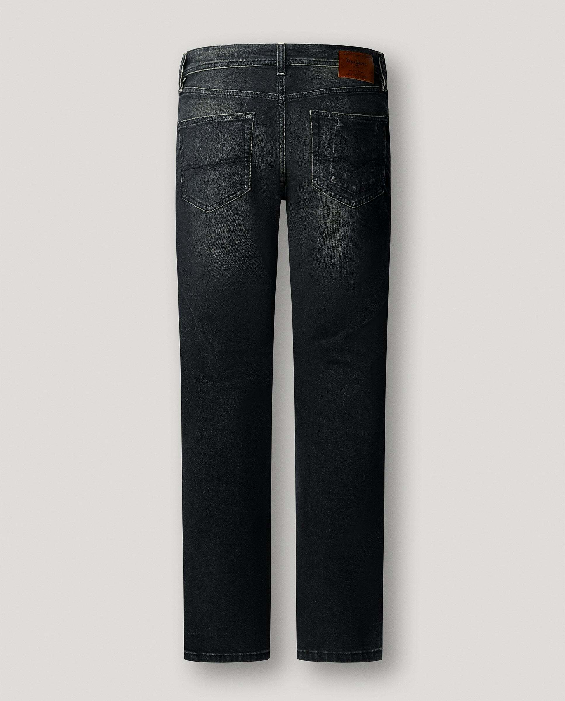 Vaquero de hombre fit recto tiro regular - Pepe Jeans - Negro Negro-4