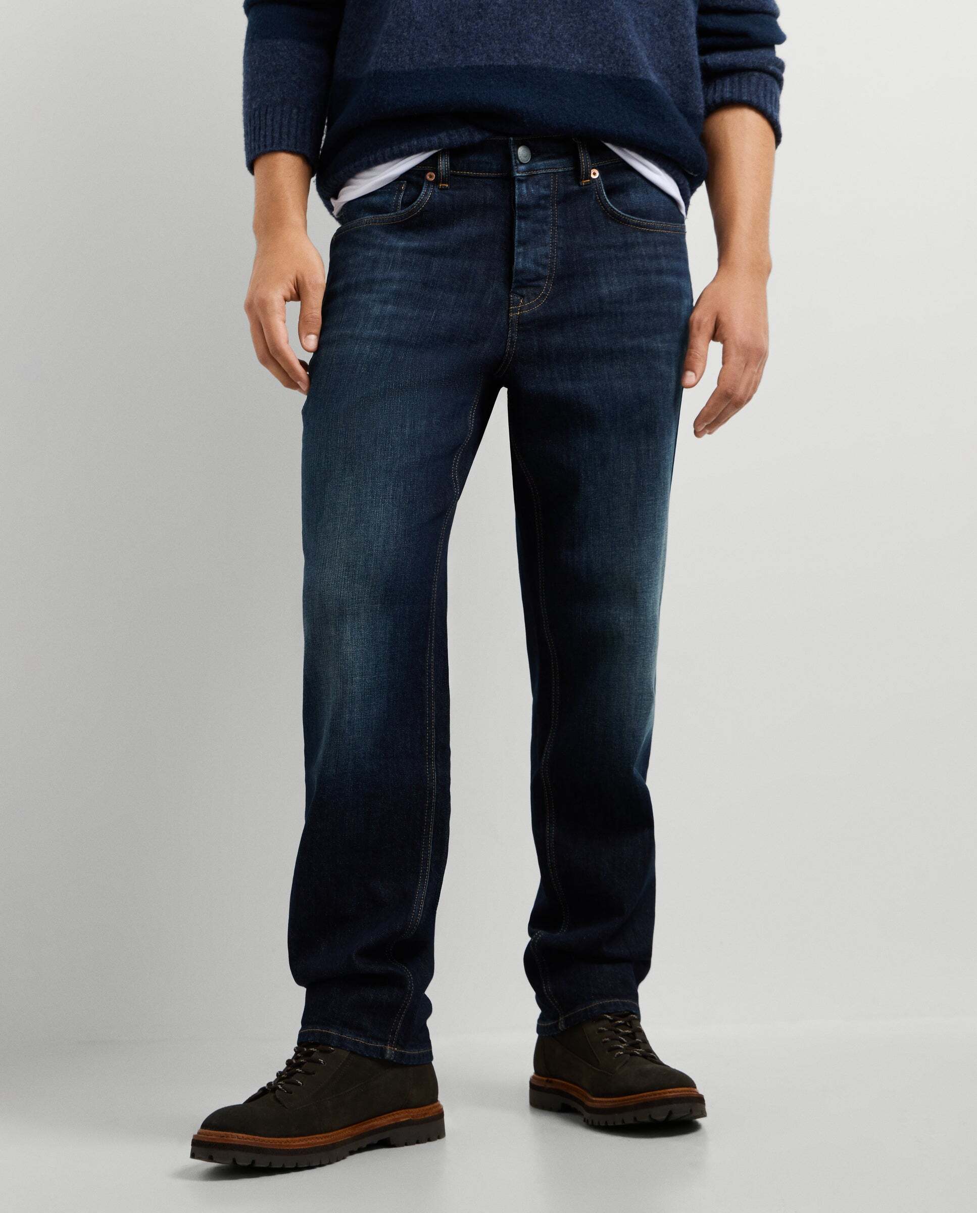 Vaquero de hombre fit recto tiro regular - Pepe Jeans - Azul oscuro Azul oscuro-2