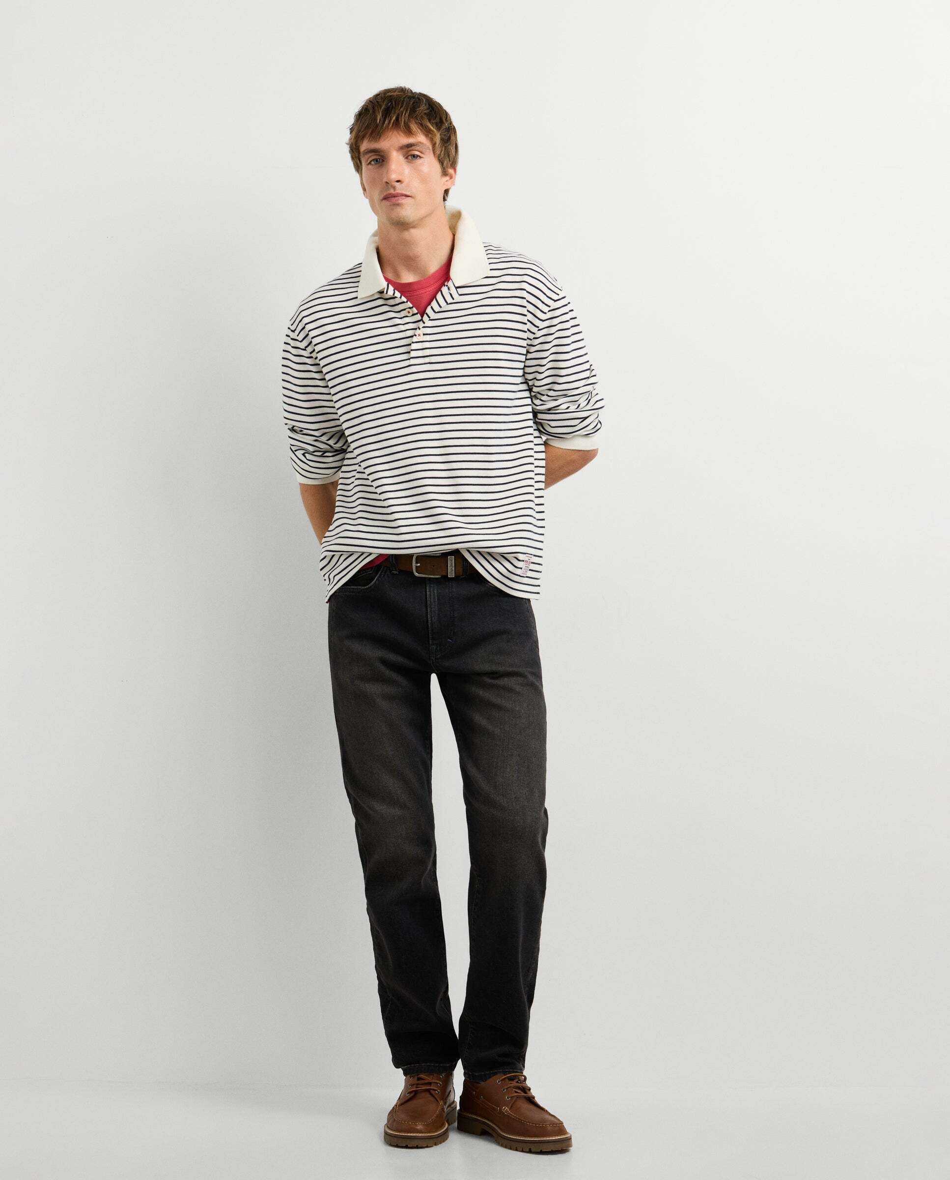 Vaquero de hombre fit slim tiro regular - Pepe Jeans - Negro Negro-1