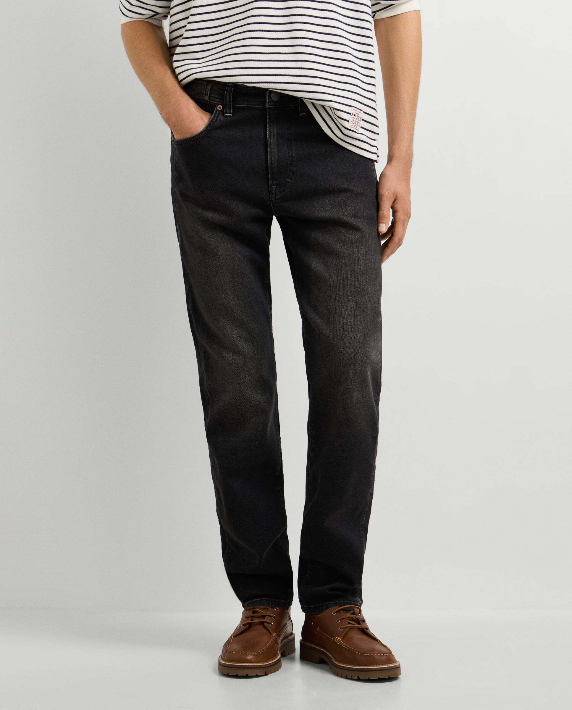 Vaquero de hombre fit slim tiro regular - Pepe Jeans - Negro Negro-2
