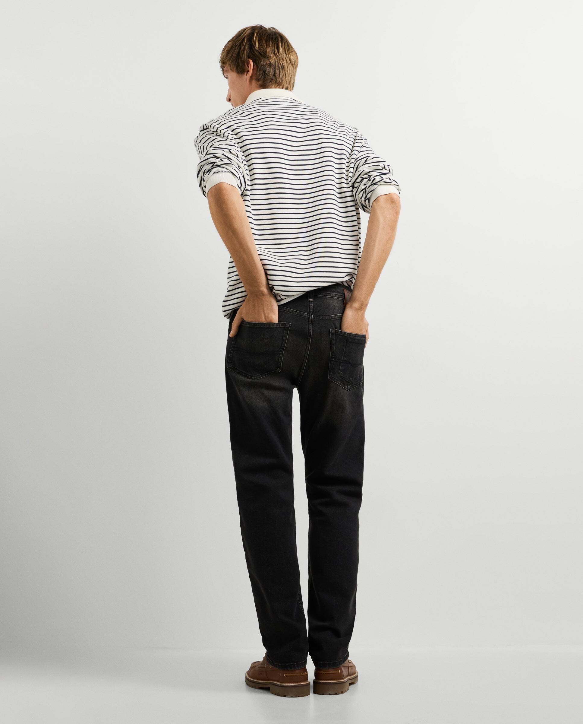 Vaquero de hombre fit slim tiro regular - Pepe Jeans - Negro Negro-3