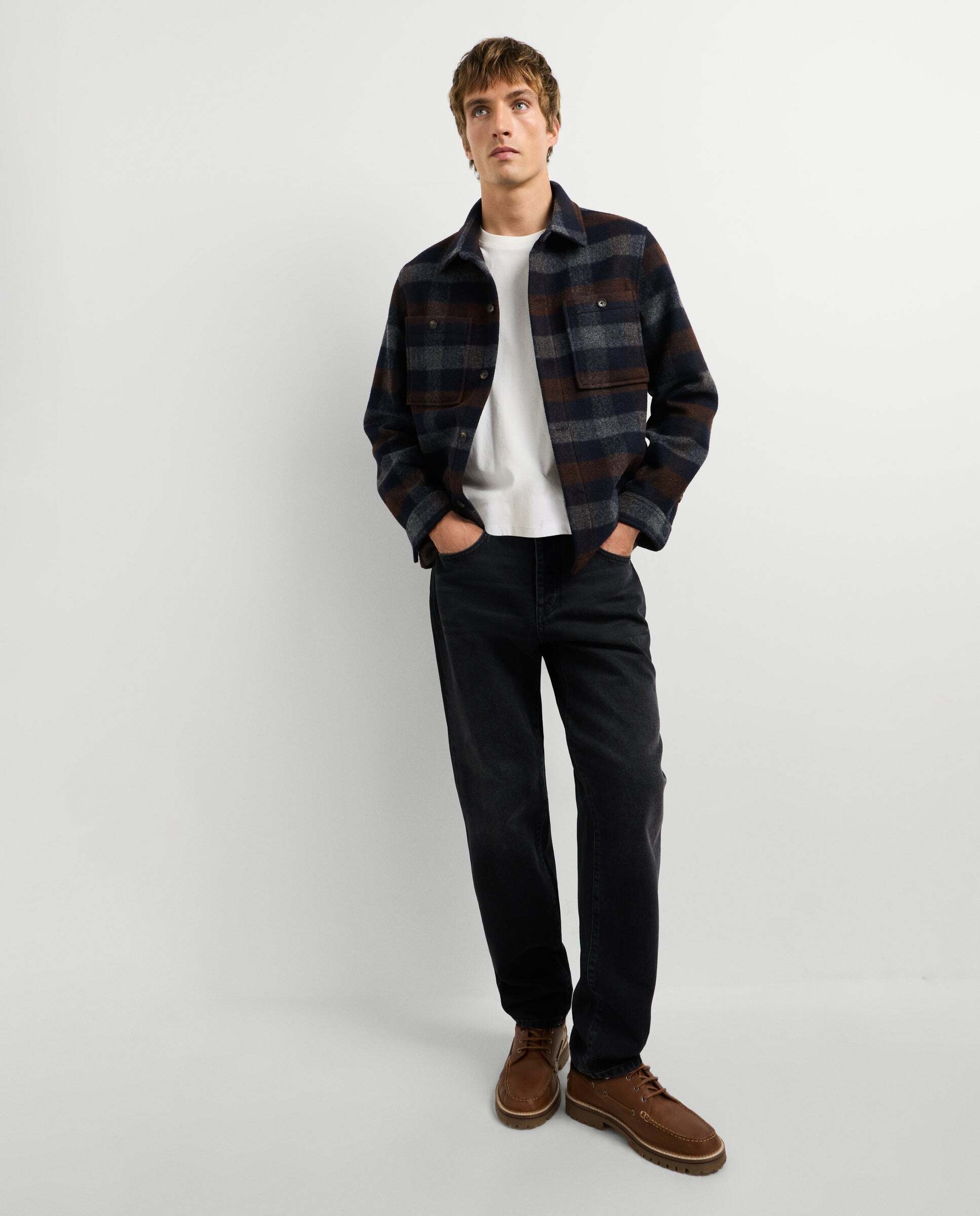 Imagen 1 de Vaquero de hombre fit taper tiro caído - Pepe Jeans - Negro Negro