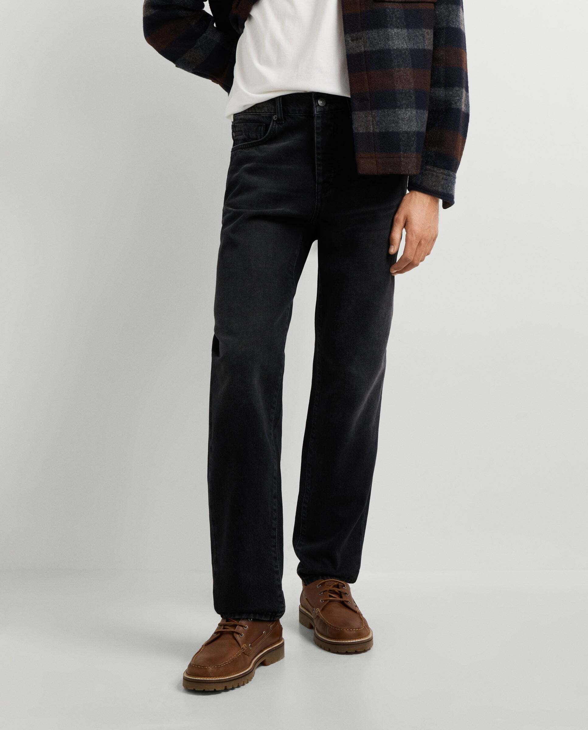 Imagen 2 de Vaquero de hombre fit taper tiro caído - Pepe Jeans - Negro Negro
