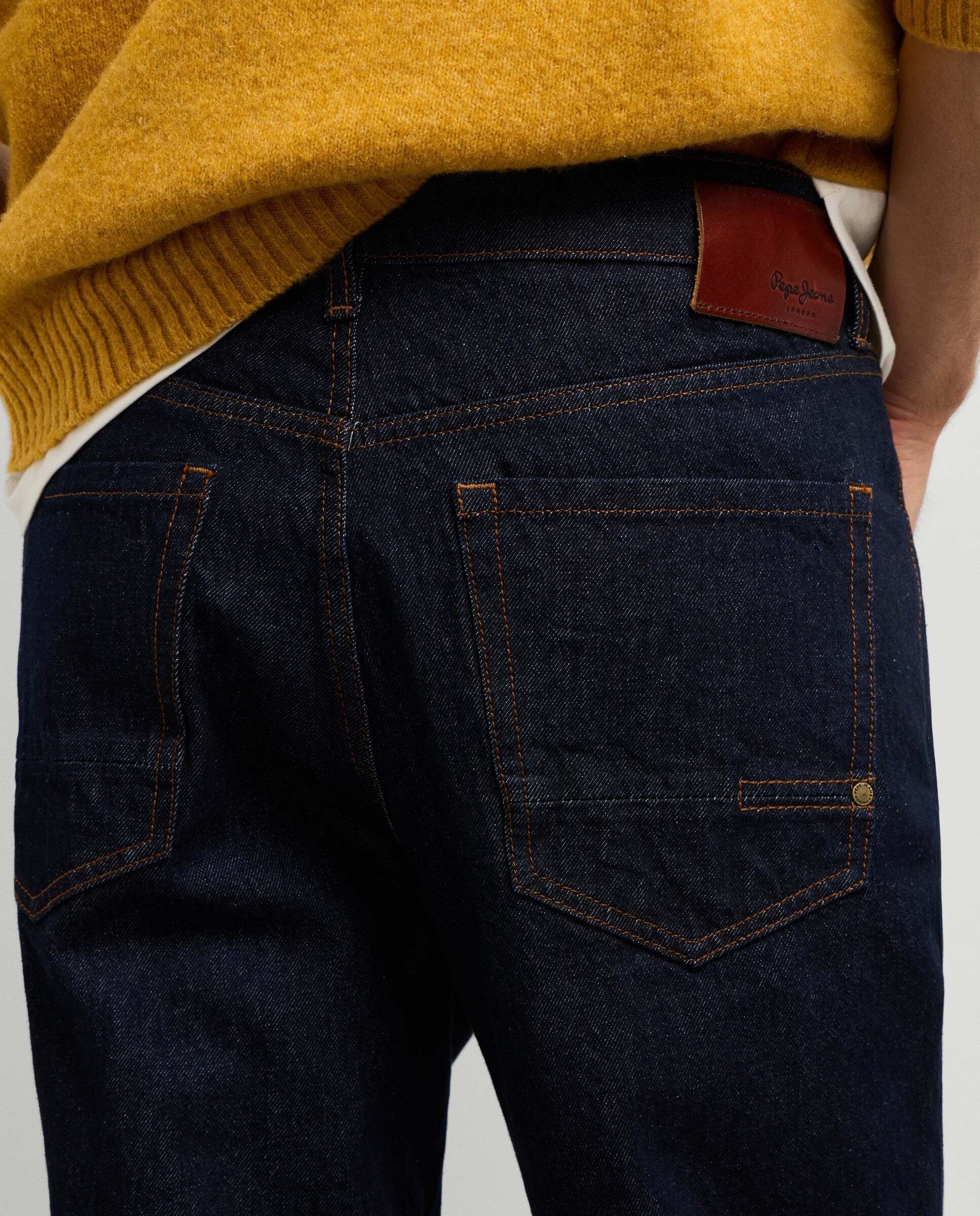 Imagen 4 de Vaquero de hombre fit taper tiro caído - Pepe Jeans - Índigo Índigo