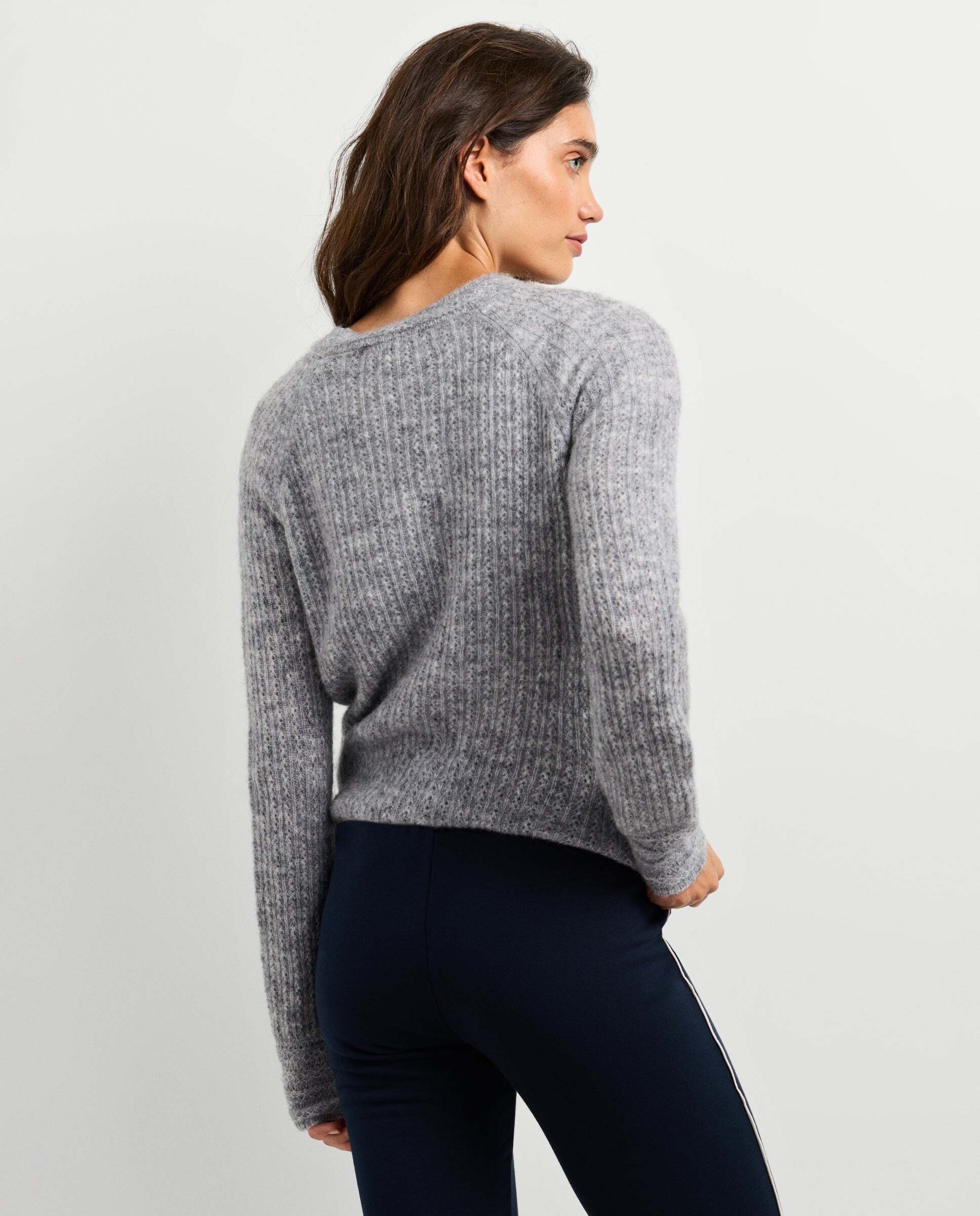 Jersey de mujer punto cuello redondo - Pepe Jeans - Gris Gris-3