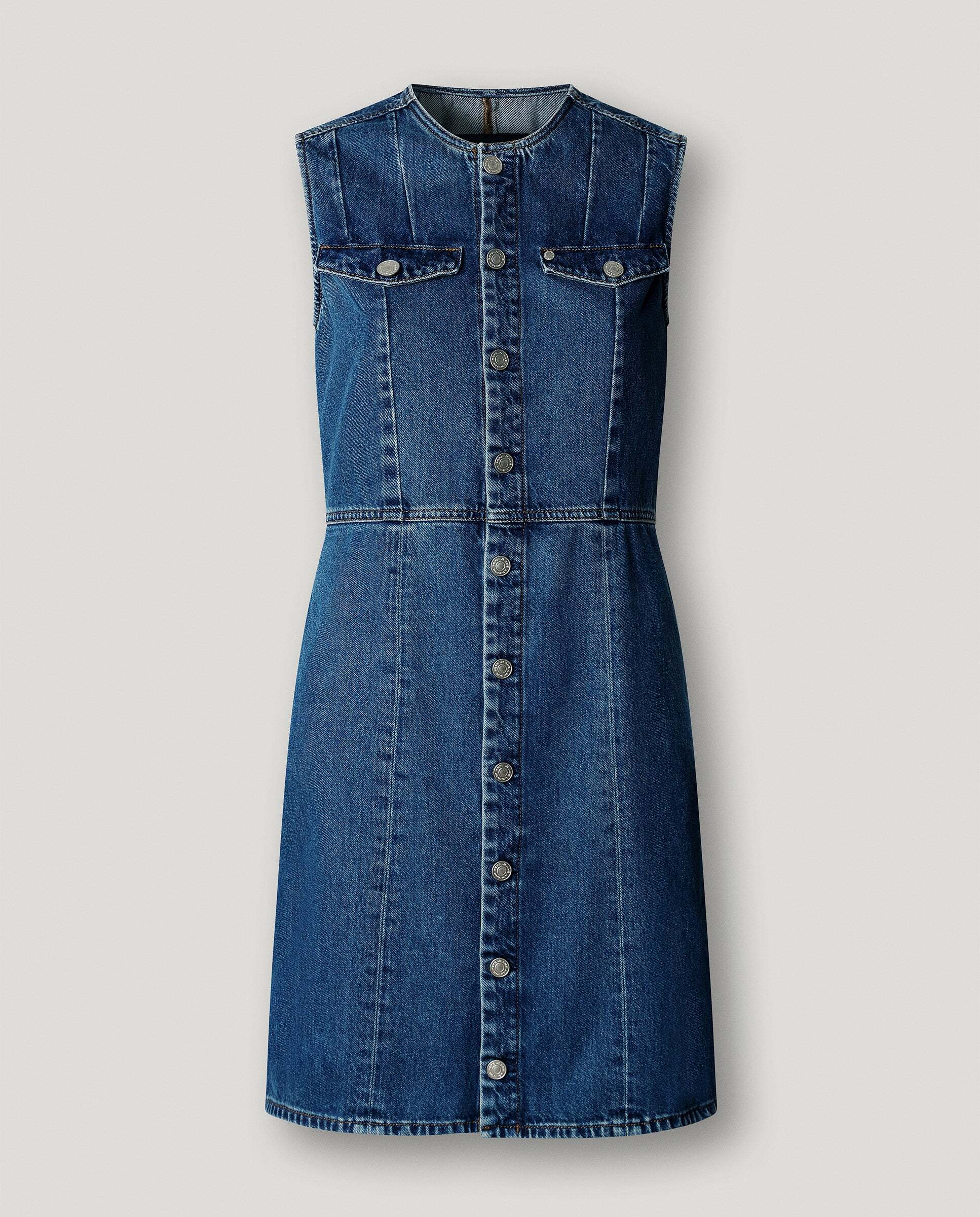 Vestido de mujer corto denim fit slim - Pepe Jeans - Azul Azul-6