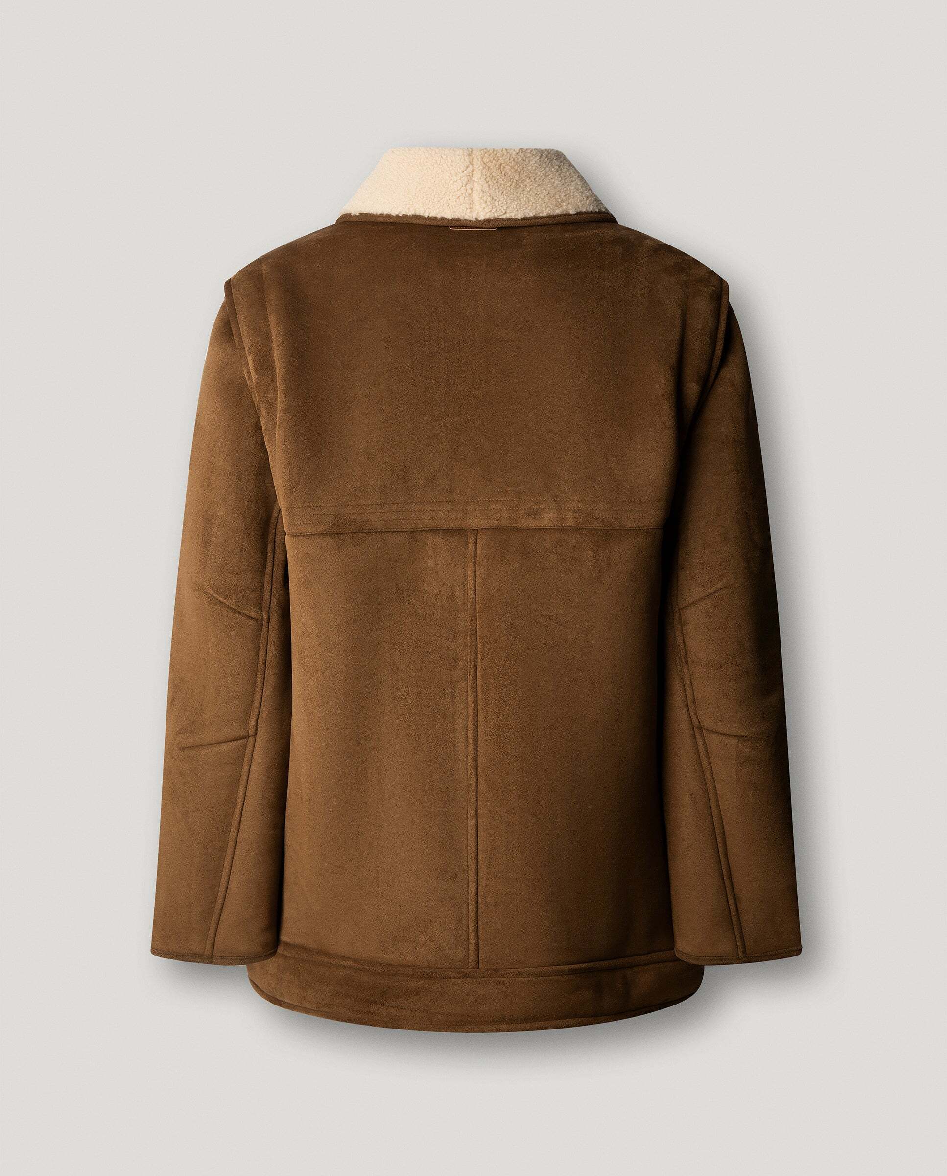 Chaqueta de mujer cruzada efecto ante - Pepe Jeans - Natural Natural-5