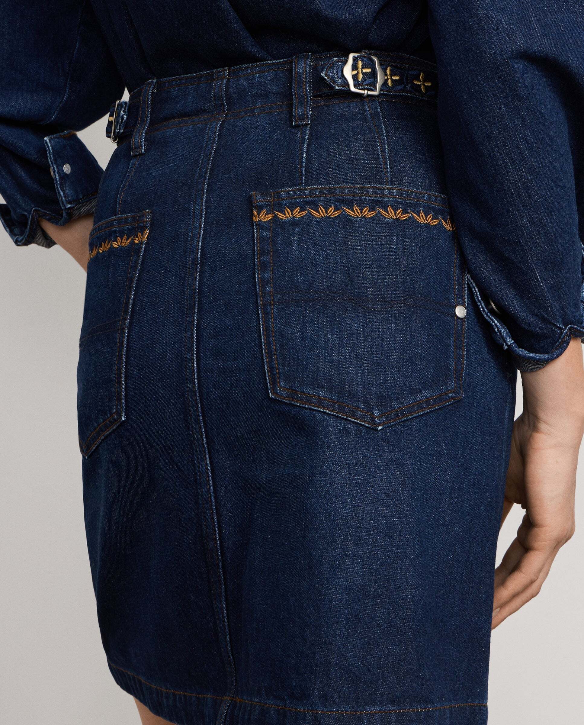 Falda de mujer corta denim fit regular - Pepe Jeans - Azul Azul-4