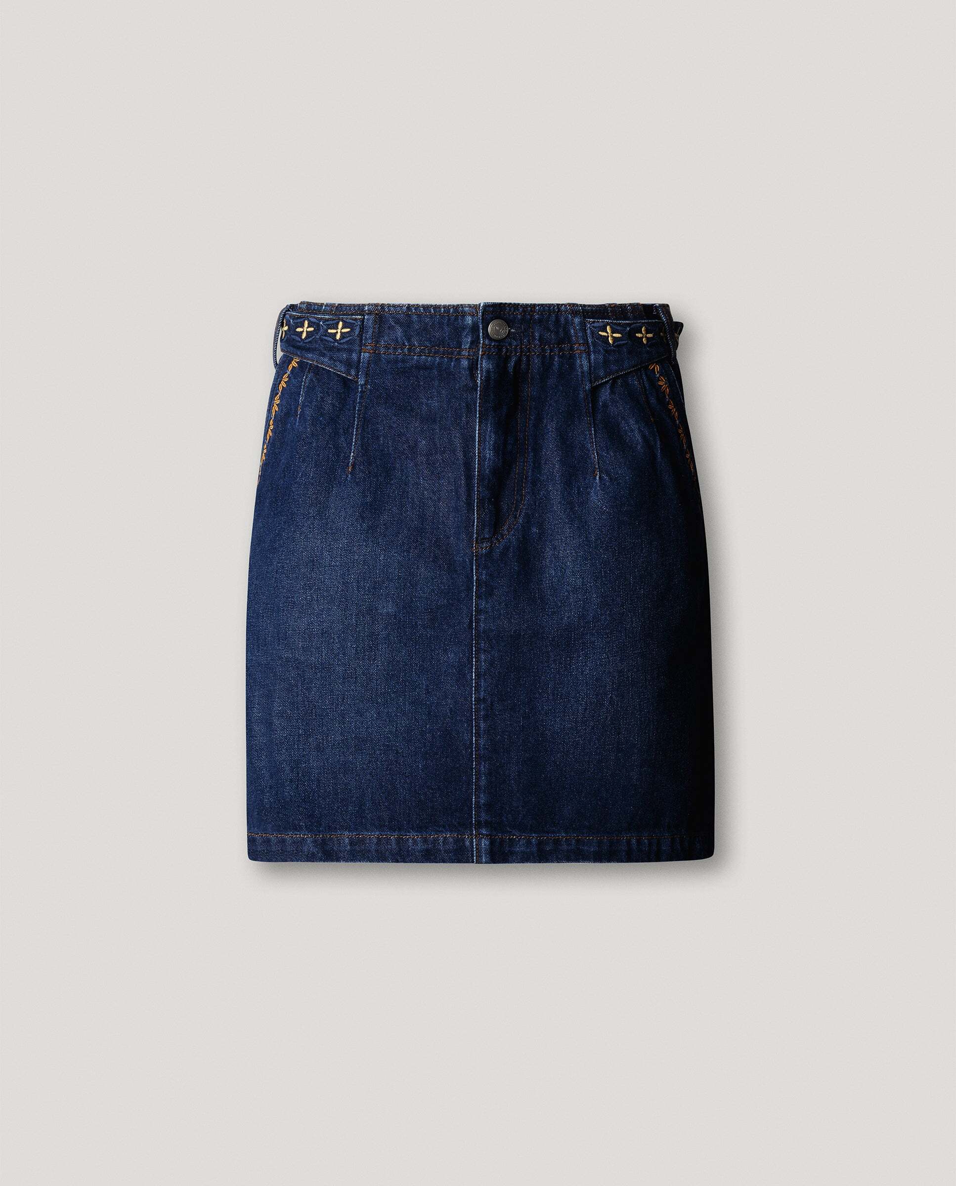 Falda de mujer corta denim fit regular - Pepe Jeans - Azul Azul-6