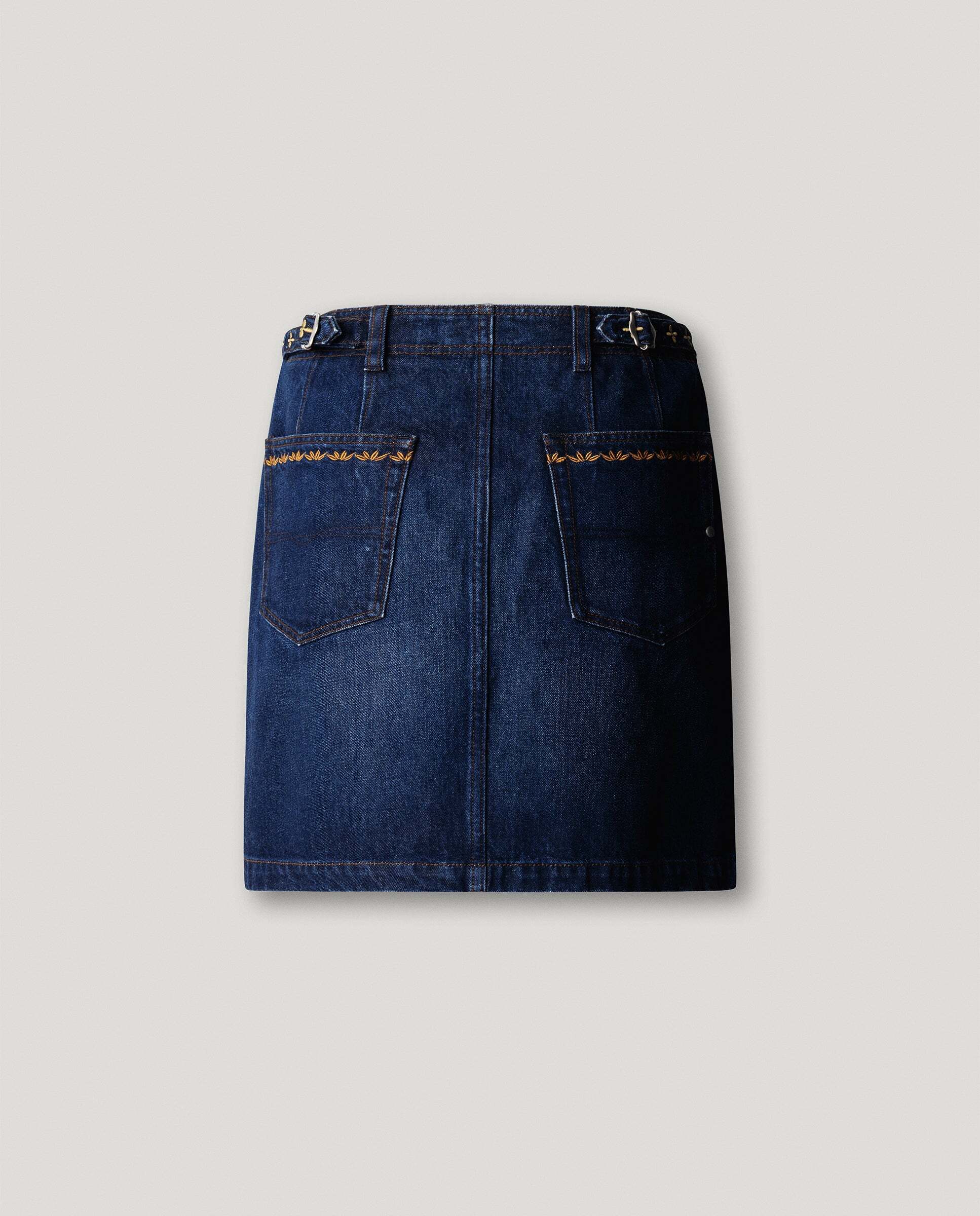 Falda de mujer corta denim fit regular - Pepe Jeans - Azul Azul-5