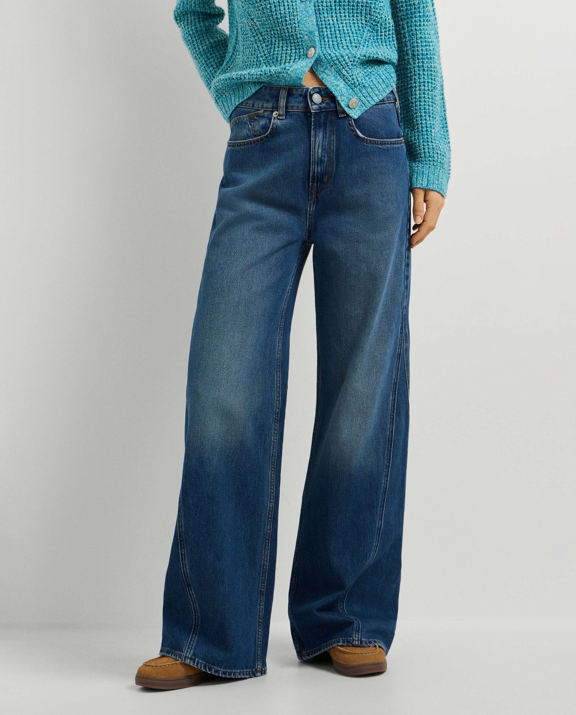 Vaquero de mujer fit flare tiro alto - Pepe Jeans - Azul Azul-1