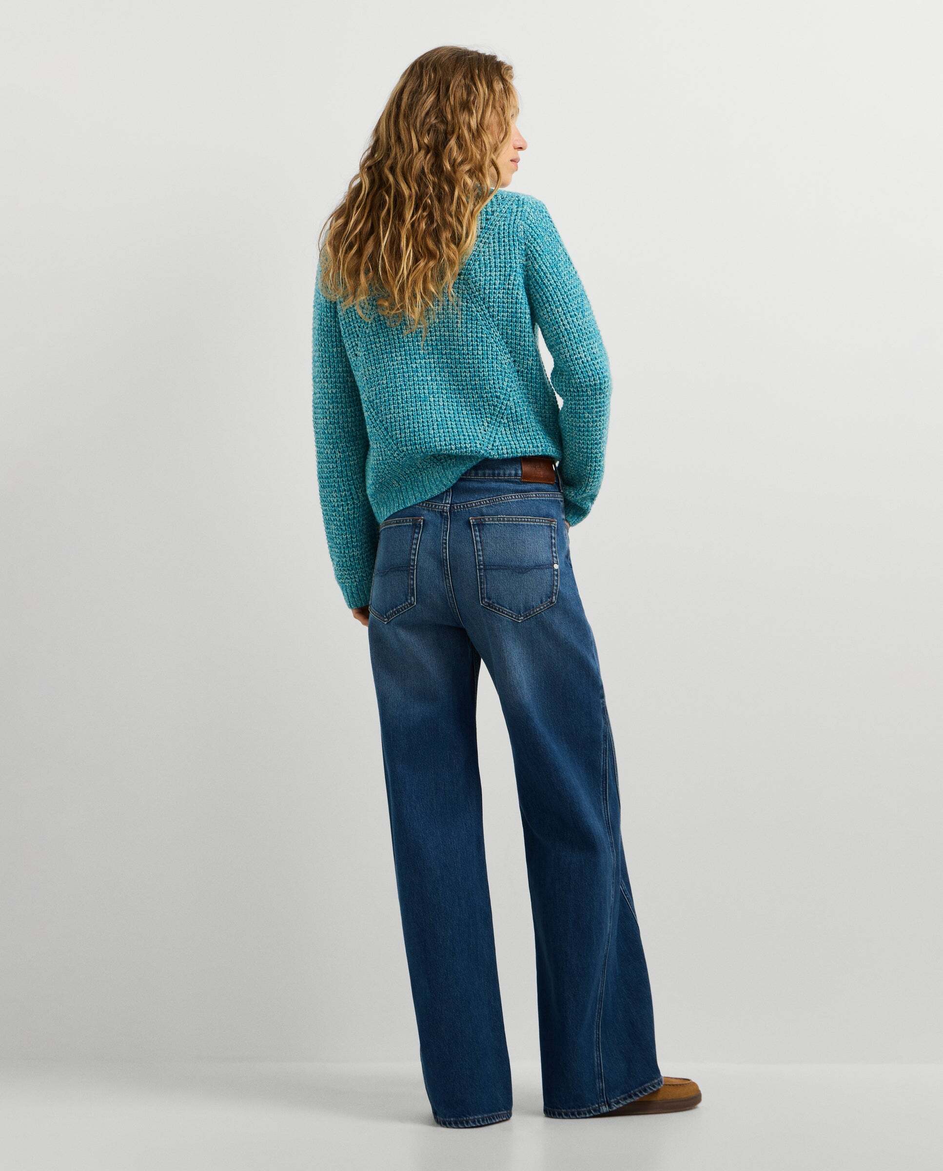 Vaquero de mujer fit flare tiro alto - Pepe Jeans - Azul Azul-3