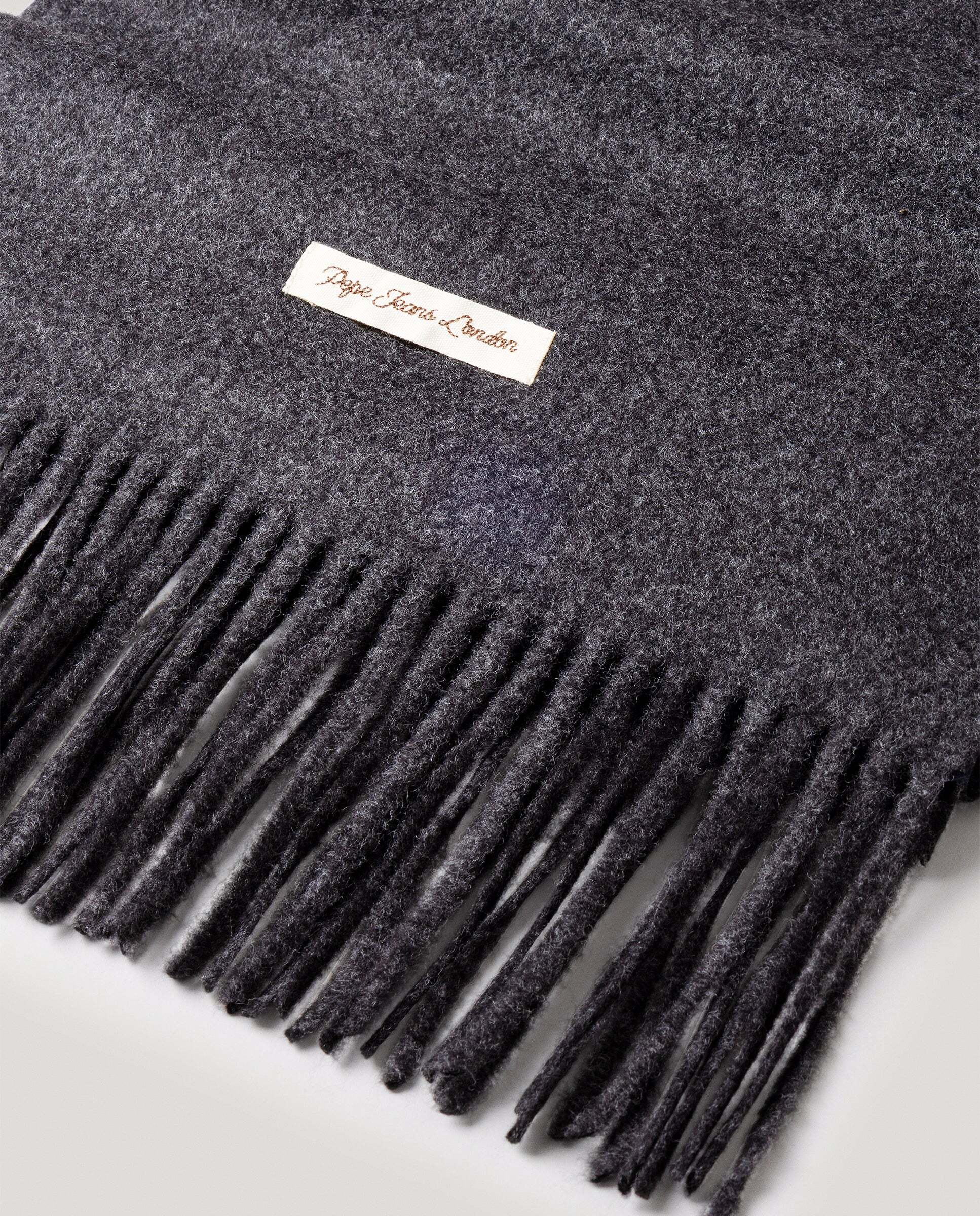 Bufanda de hombre con flecos - Pepe Jeans - Gris oscuro Gris oscuro-2