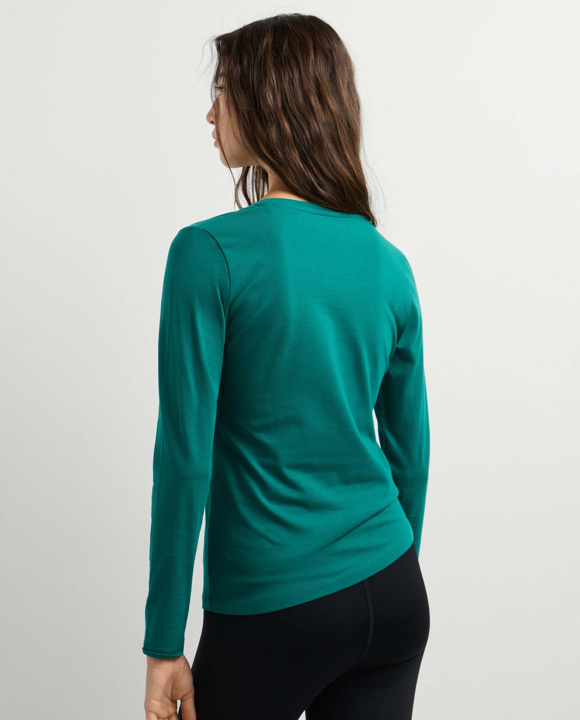 Camiseta manga larga fit slim - Pepe Jeans - Verde azulado Verde azulado-3