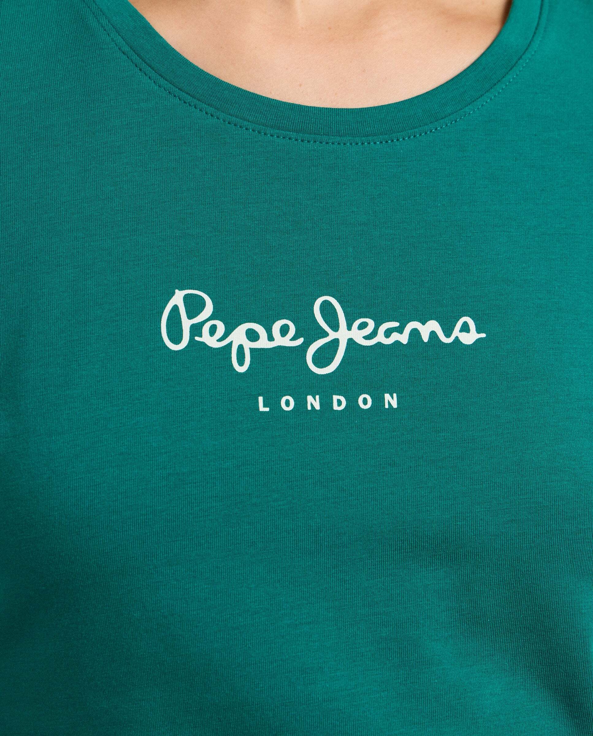 Camiseta manga larga fit slim - Pepe Jeans - Verde azulado Verde azulado-4