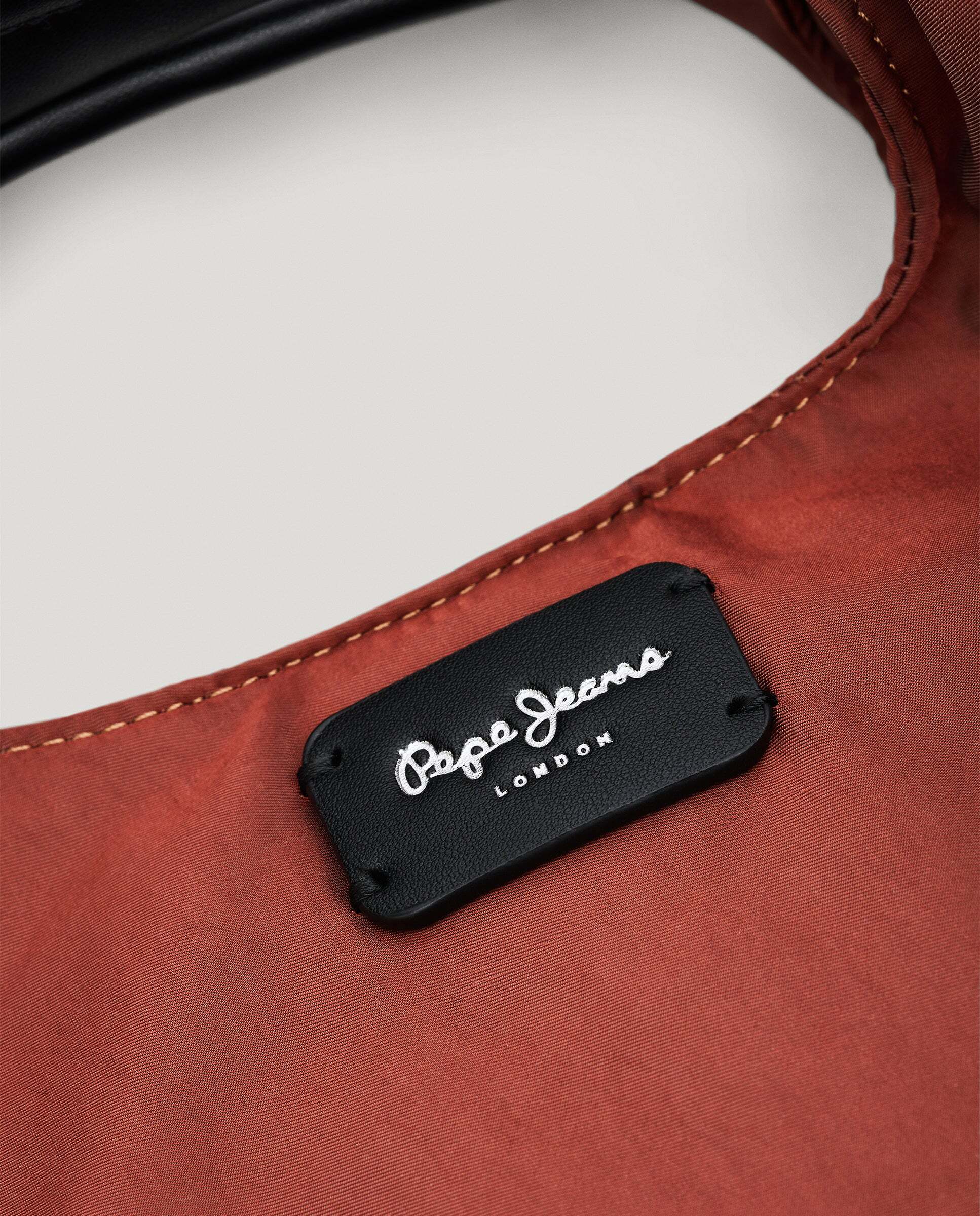 Bolso de mujer hobo cierre imantado - Pepe Jeans - Rojo Teja Rojo Teja-5
