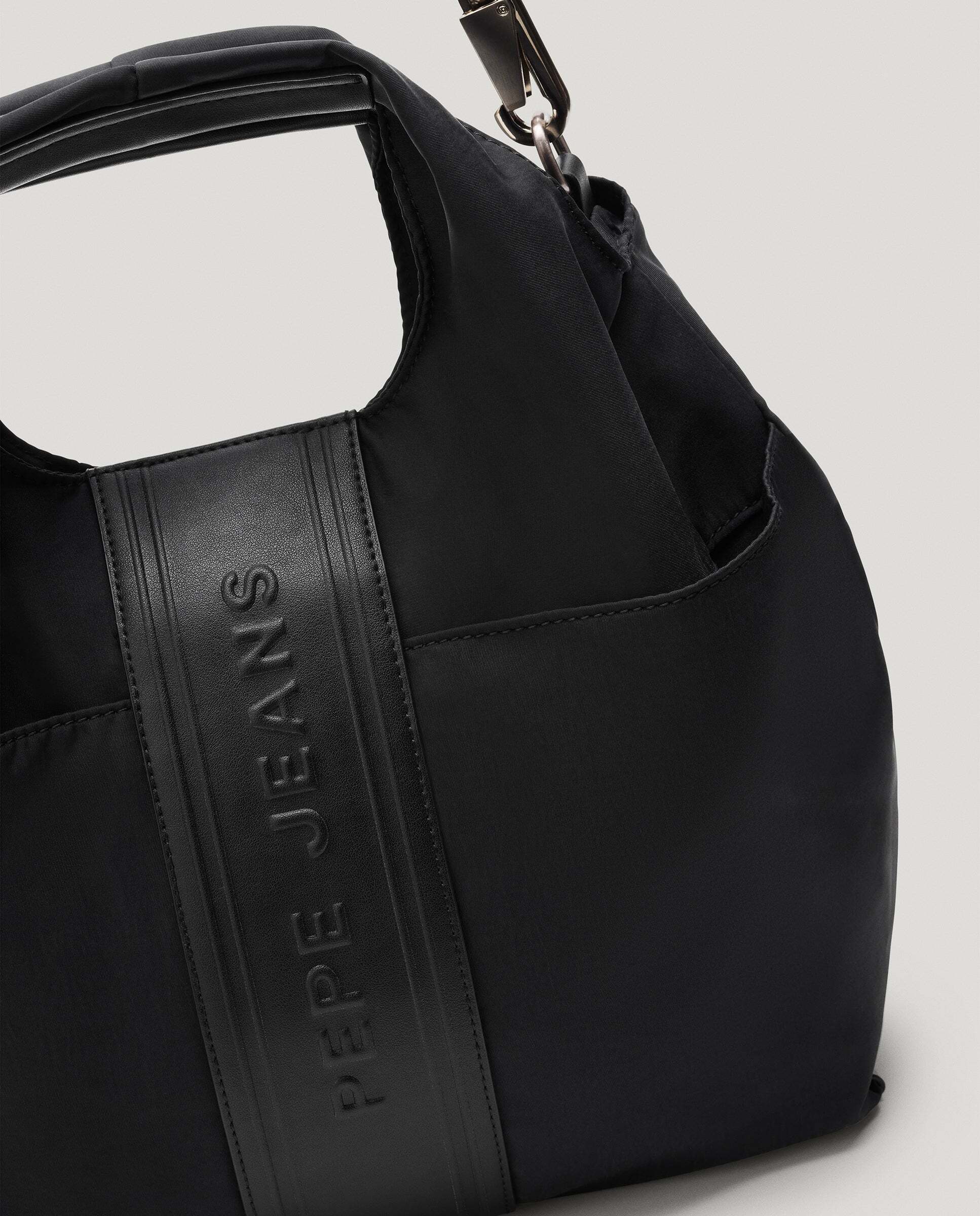 Bolso de mujer hobo cierre imantado - Pepe Jeans - Negro Negro-4