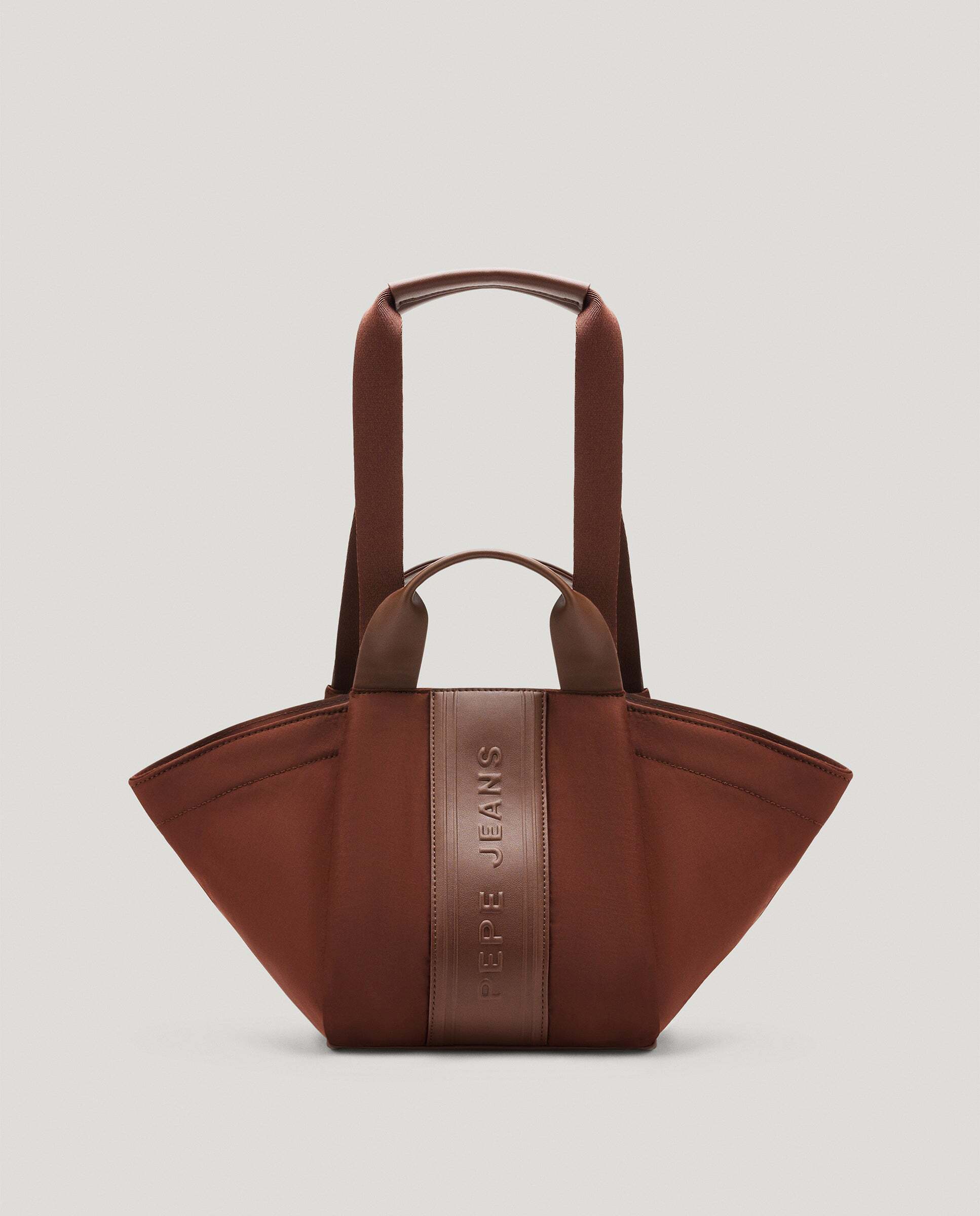 Bolso de mujer shopper cierre cremallera - Pepe Jeans - Marrón Marrón-3